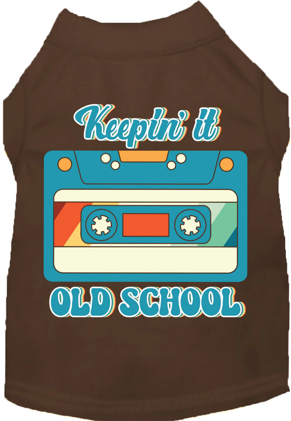 Fun Cat or Dog Shirt for Pets "Keepin it Old School" - Image 10