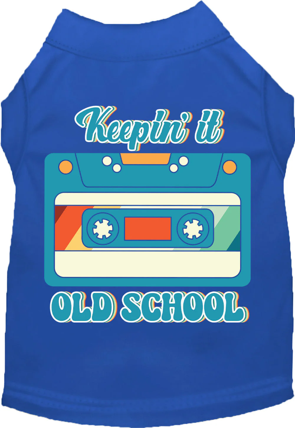 Fun Cat or Dog Shirt for Pets "Keepin it Old School" - Image 3