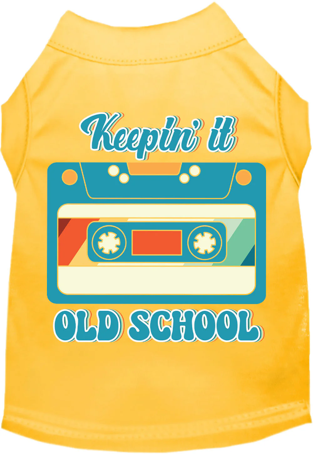 Fun Cat or Dog Shirt for Pets "Keepin it Old School" - Image 4