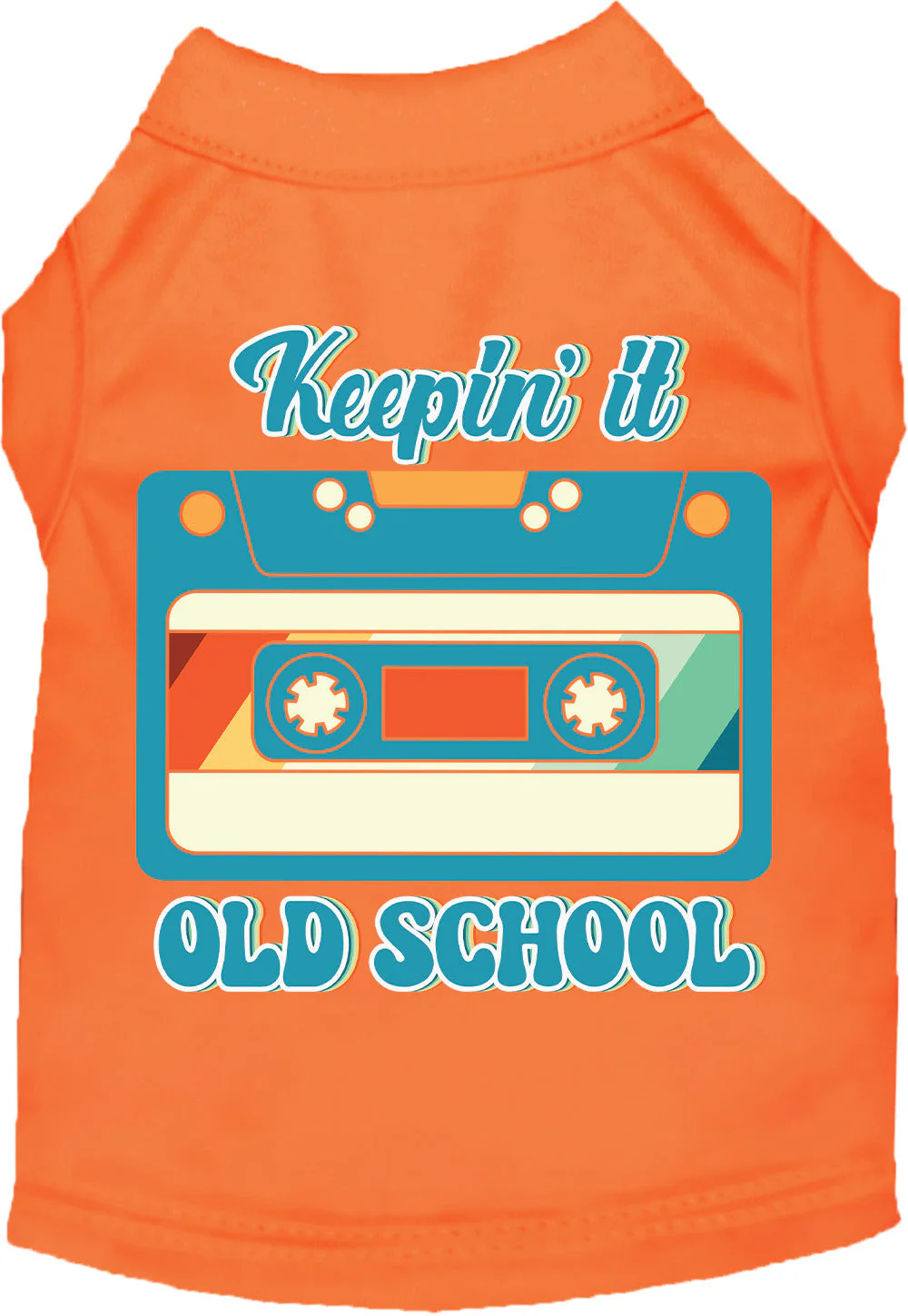Fun Cat or Dog Shirt for Pets "Keepin it Old School" - Image 5
