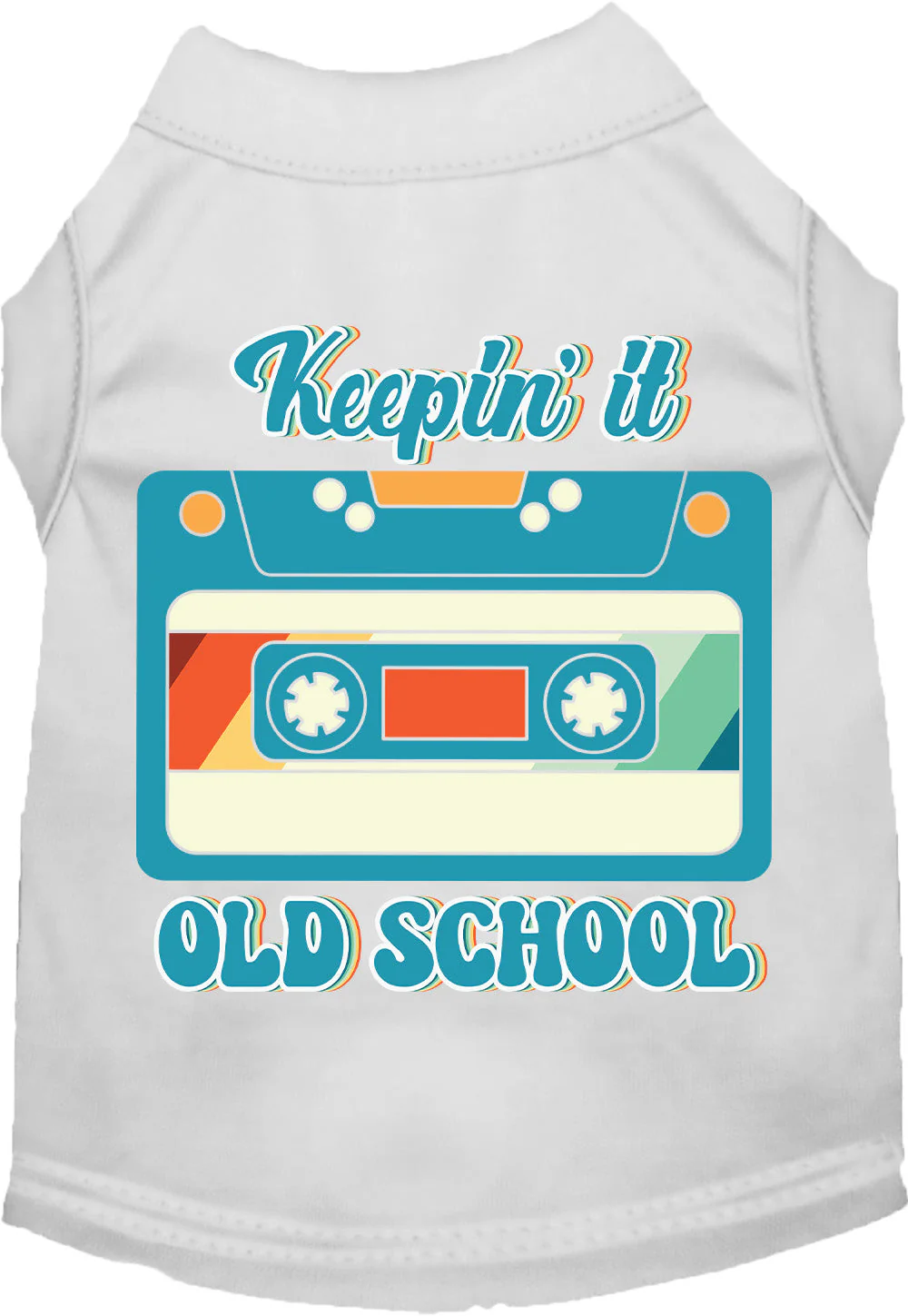 Fun Cat or Dog Shirt for Pets "Keepin it Old School" - Image 7