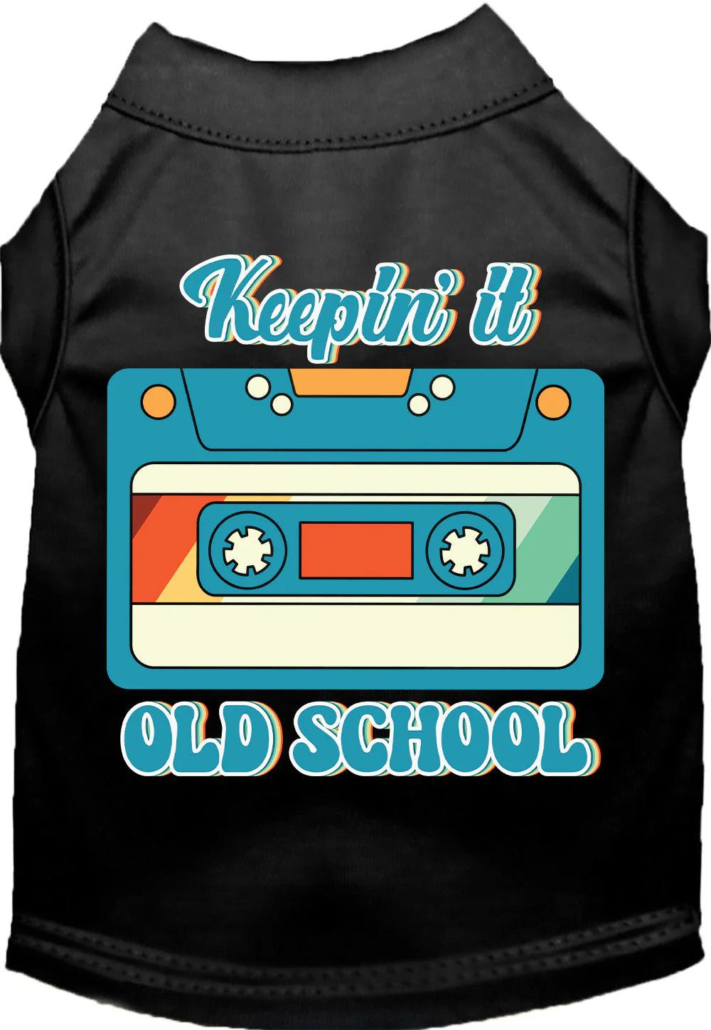 Fun Cat or Dog Shirt for Pets "Keepin it Old School" - Image 8