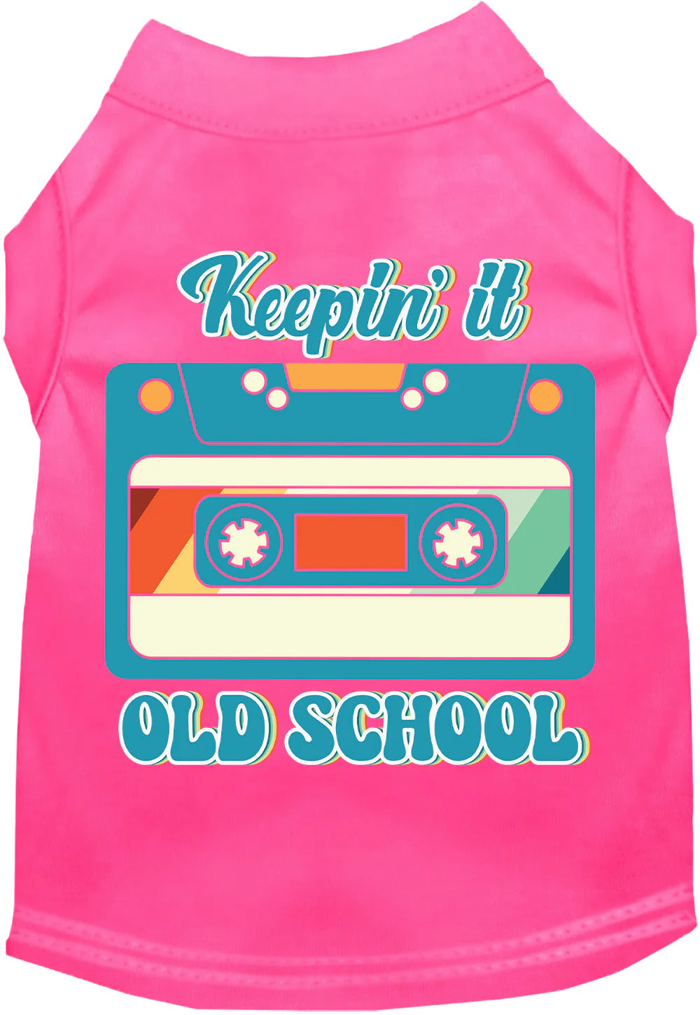 Fun Cat or Dog Shirt for Pets "Keepin it Old School" - Image 9