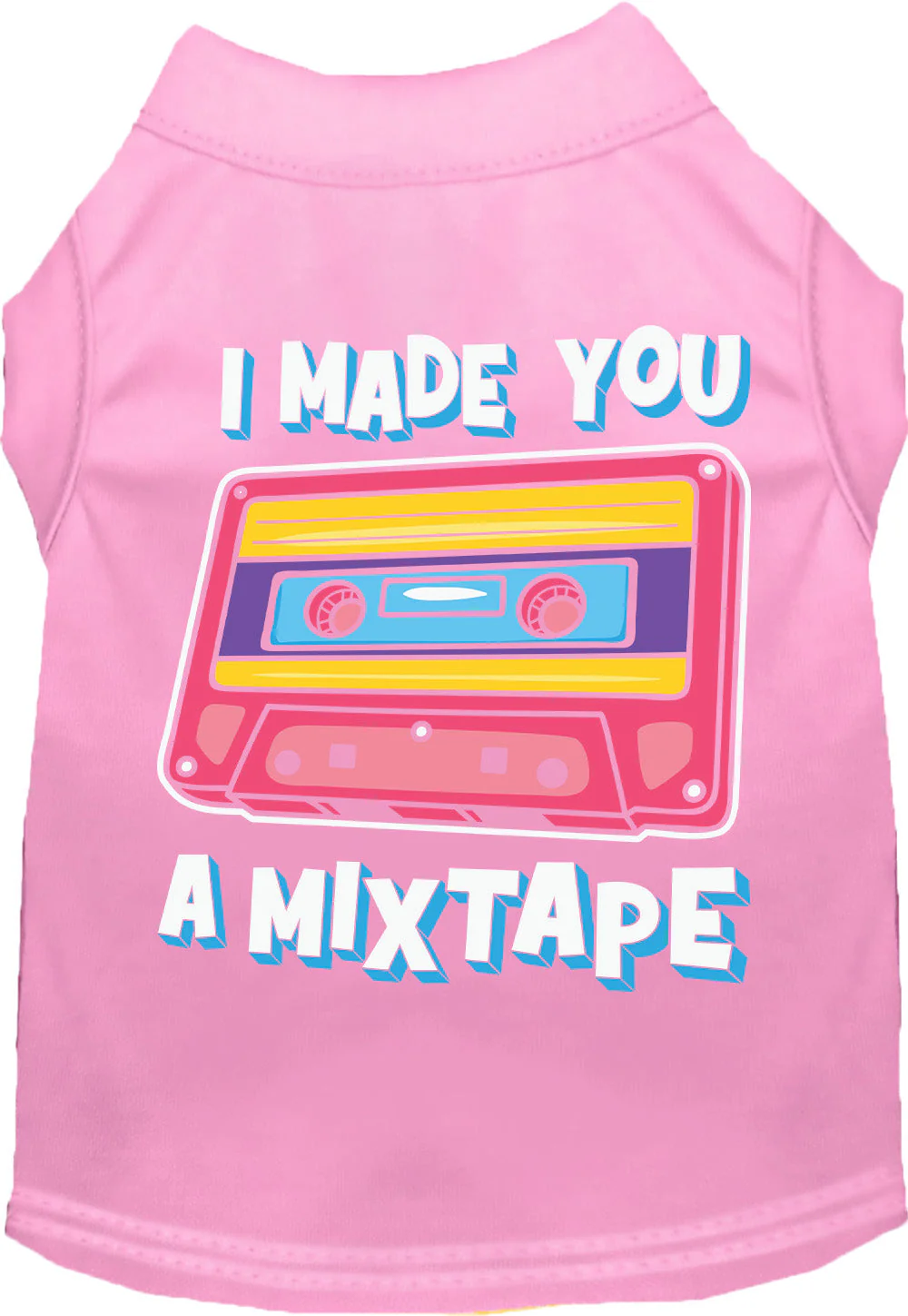 Fun Retro Cat or Dog Shirt for Pets "Made You a Mixtape" - Image 7