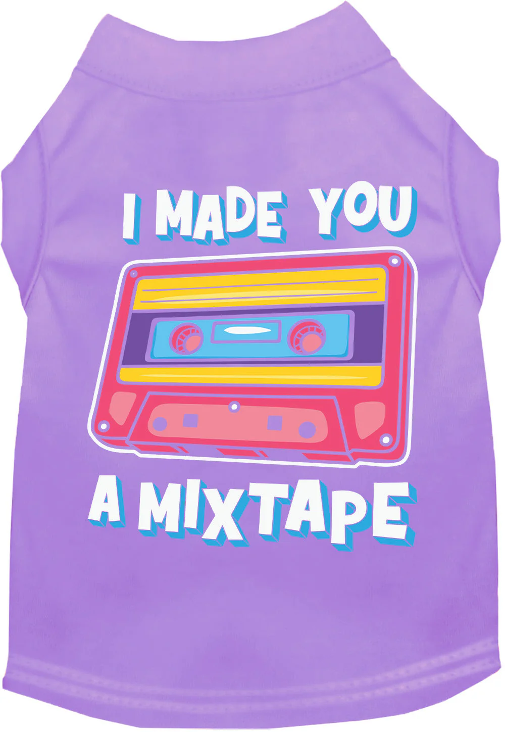 Fun Retro Cat or Dog Shirt for Pets "Made You a Mixtape" - Image 8