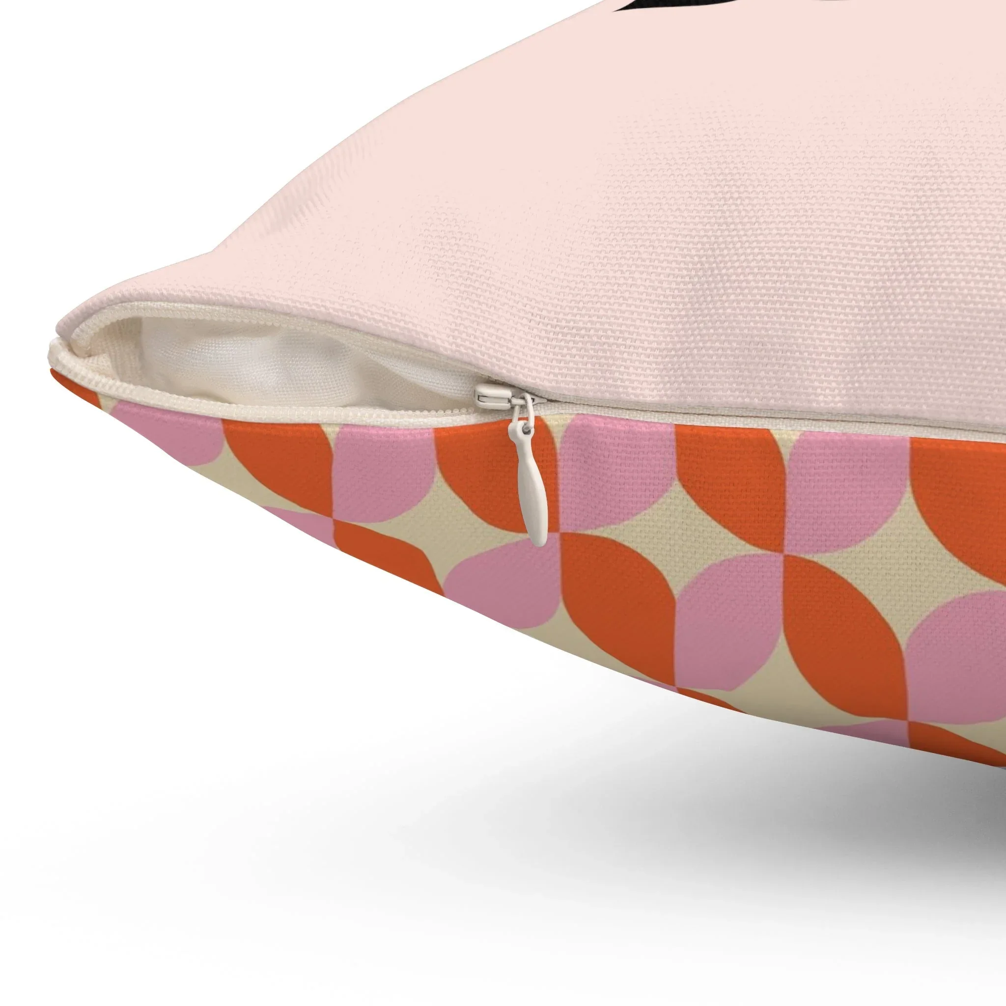 Funny Bookish Pillow, 70s Retro Aesthetic: Shelf Control is Totally Boring - Image 3