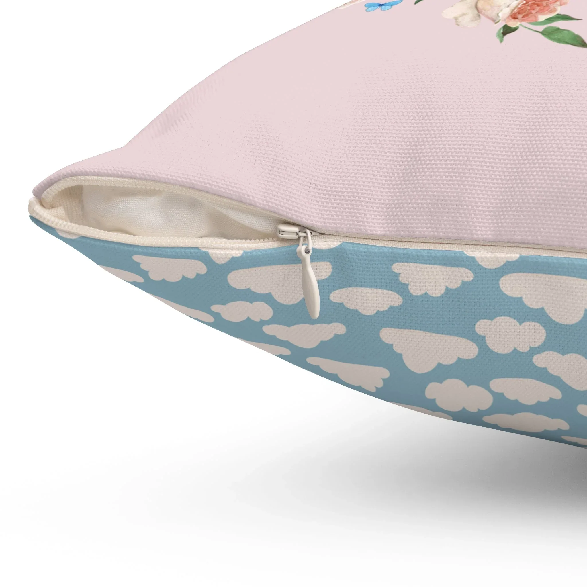 Funny Feminist Pillow with Roses - Image 3