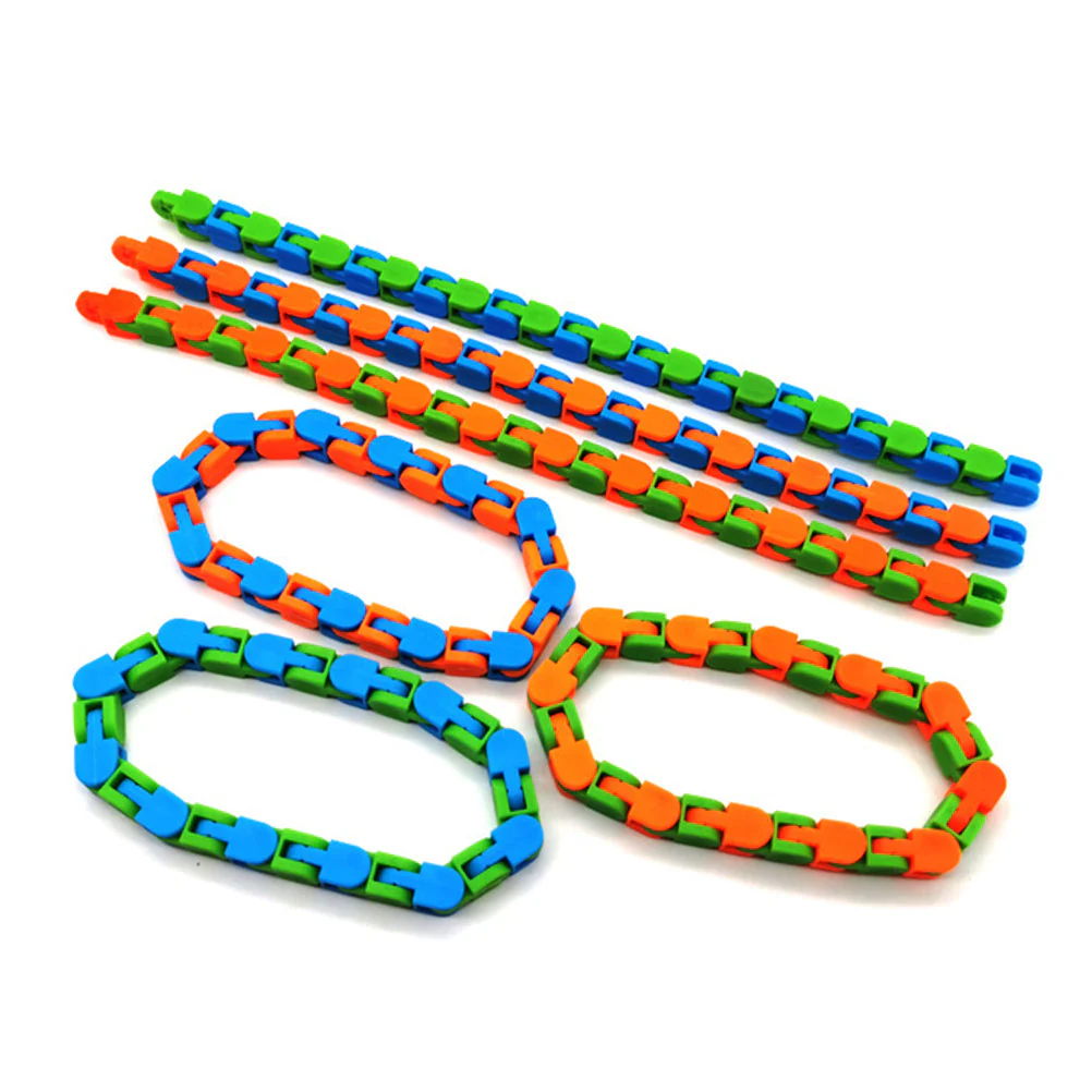 Funny Fidget Chain Anti Stress Toy for Adult Bike Chain Fidget Bracelet Puzzle Educational Toys - Image 3