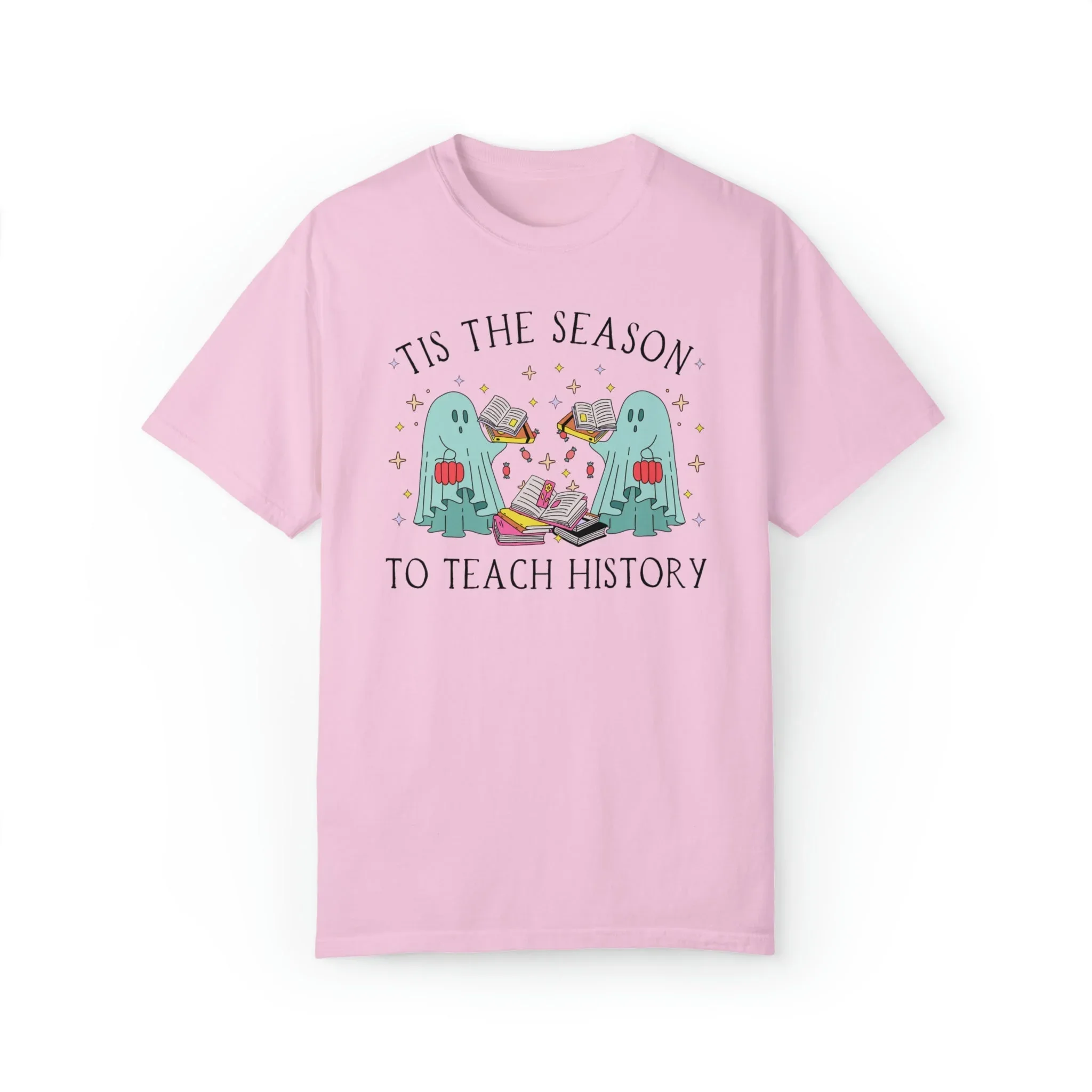 Funny Halloween Tee Shirt for History Teacher: Tis the Season To Teach History - Image 3