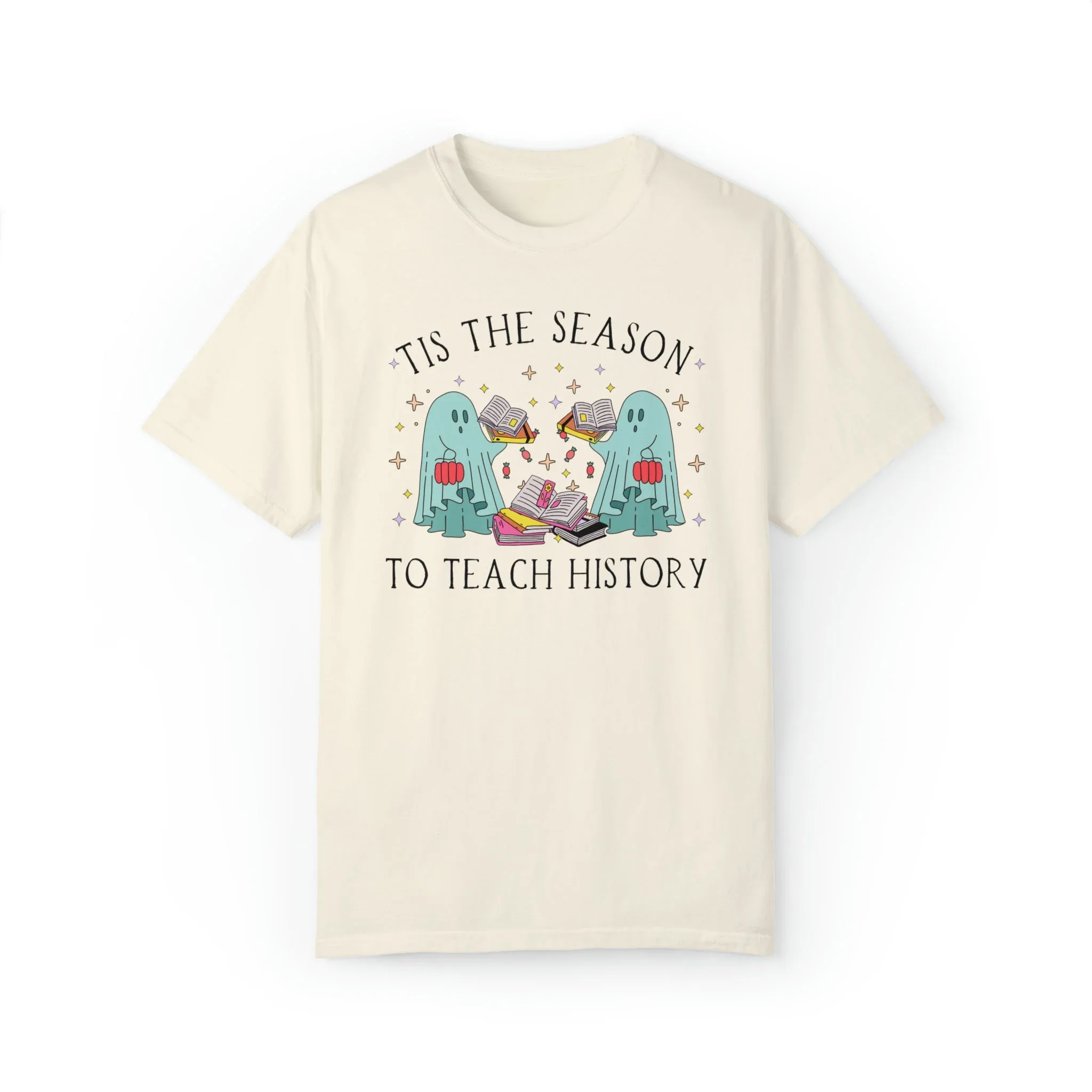 Funny Halloween Tee Shirt for History Teacher: Tis the Season To Teach History - Image 5