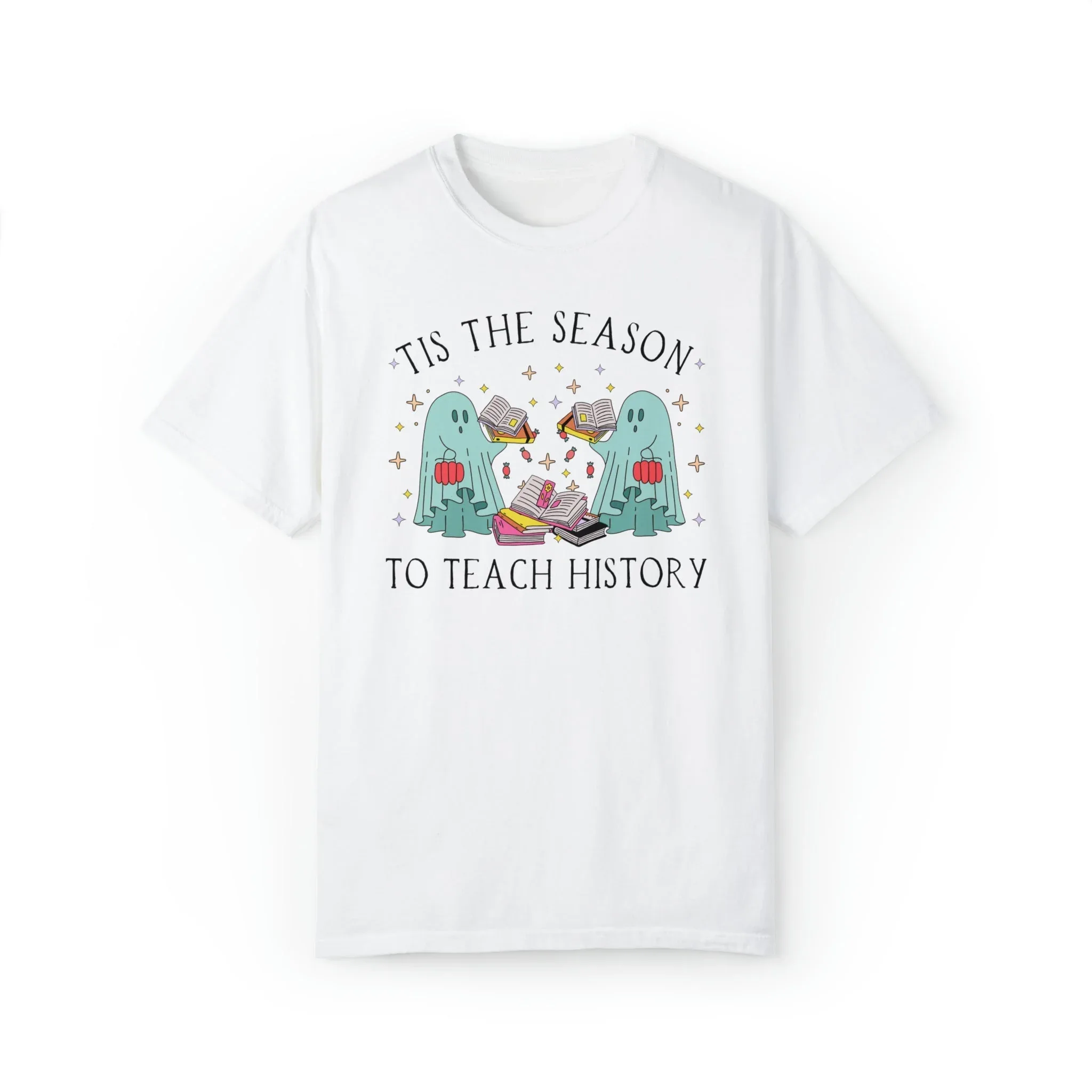 Funny Halloween Tee Shirt for History Teacher: Tis the Season To Teach History - Image 7