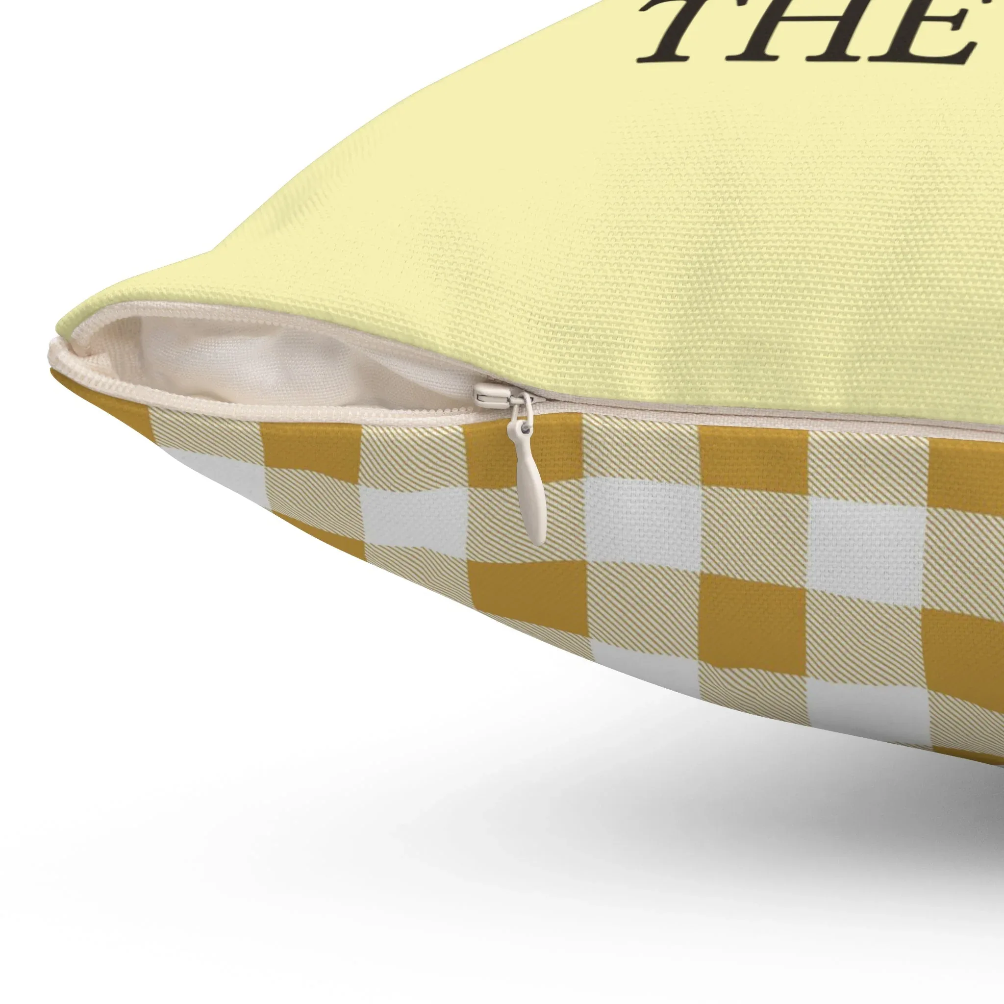Funny Yellow Pillow for Bookish Cat Mom - Image 3
