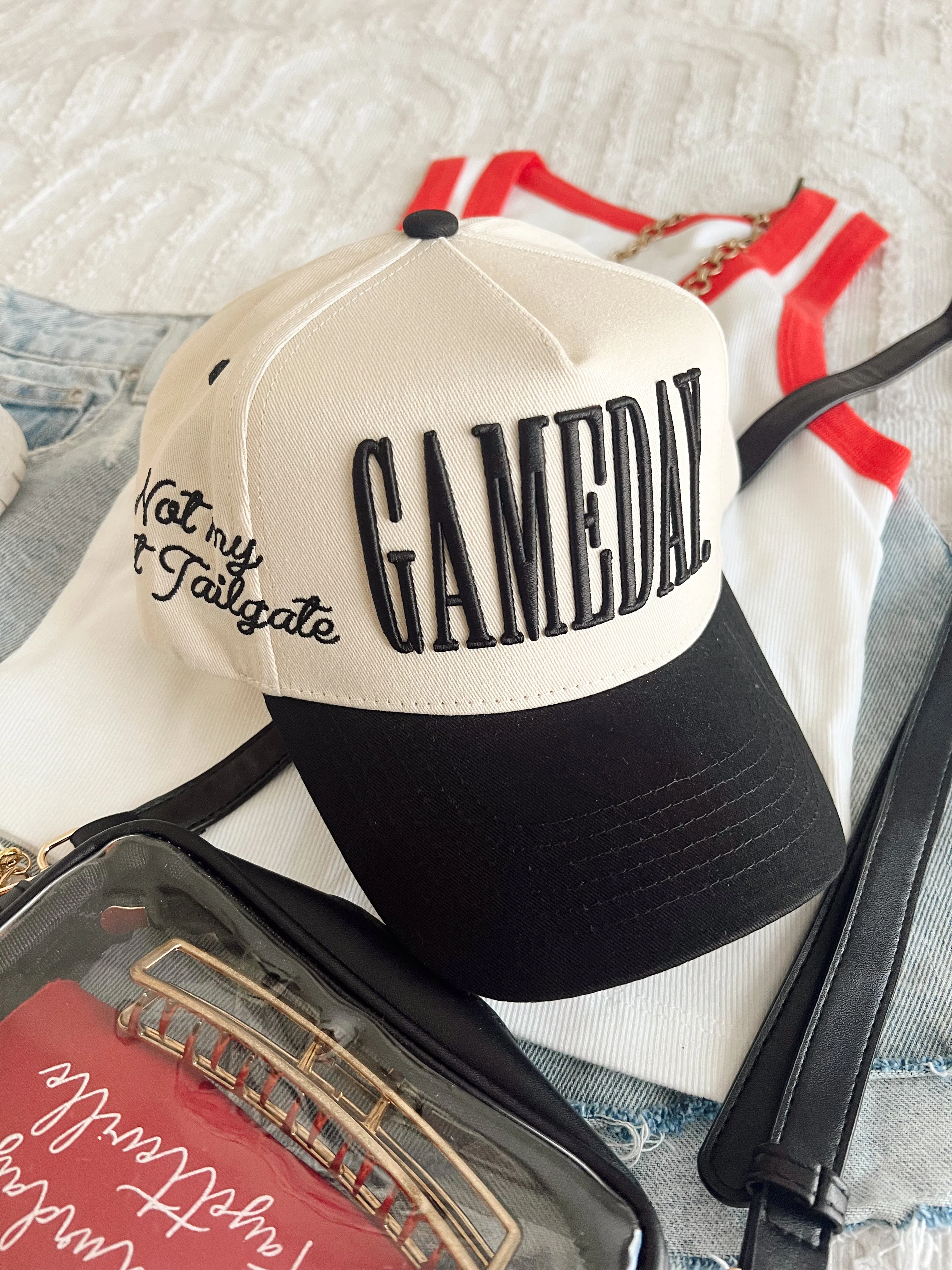 GAMEDAY. - Not My First Tailgate Vintage Trucker Hat - Image 11