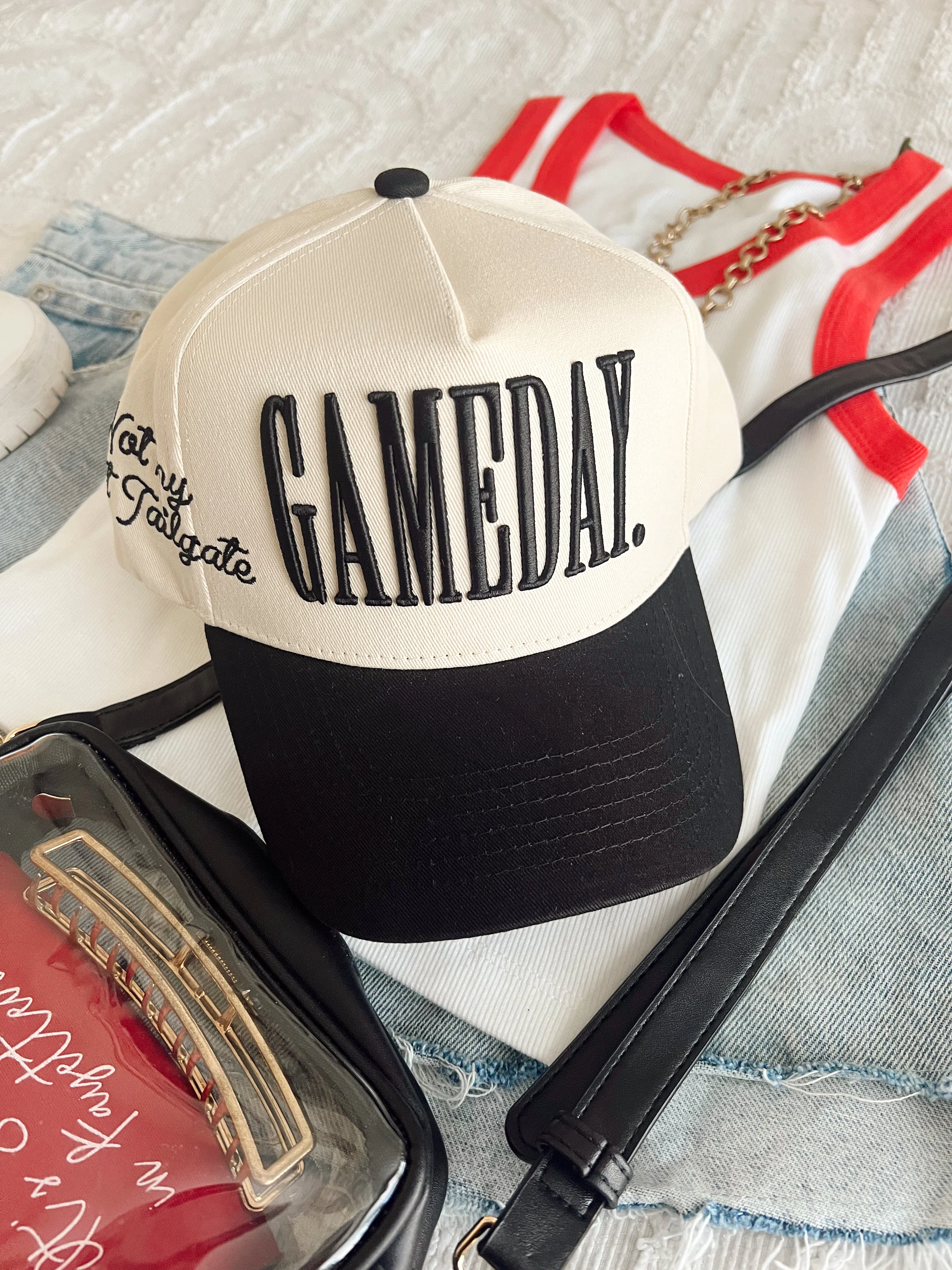 GAMEDAY. - Not My First Tailgate Vintage Trucker Hat - Image 17
