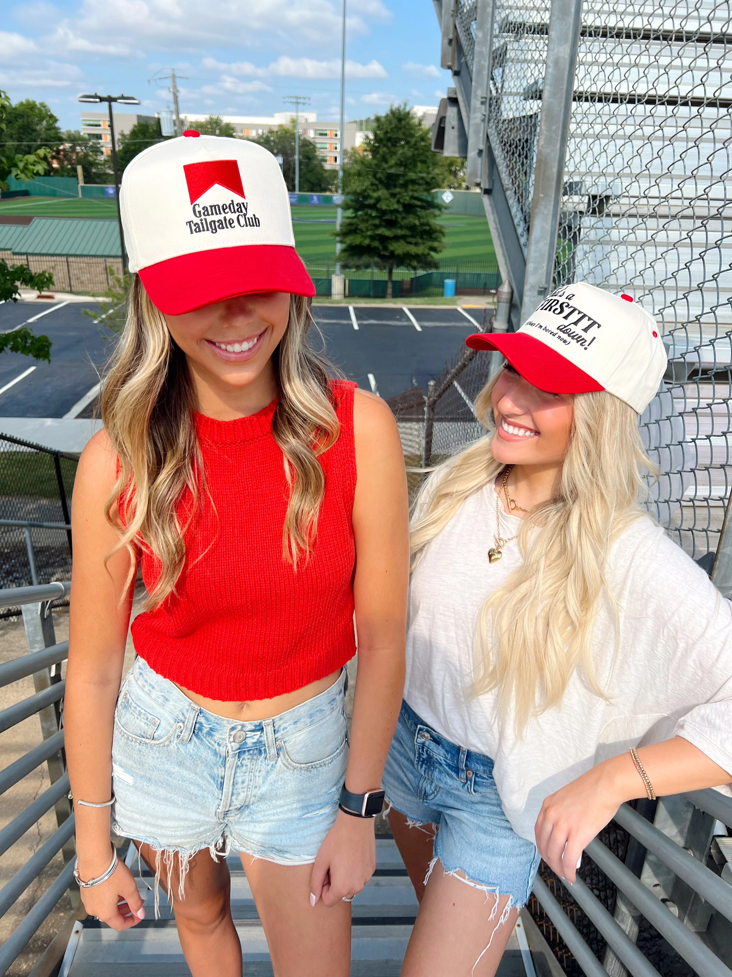 Gameday Tailgate Club - Red Vintage Trucker Hat - Image 20