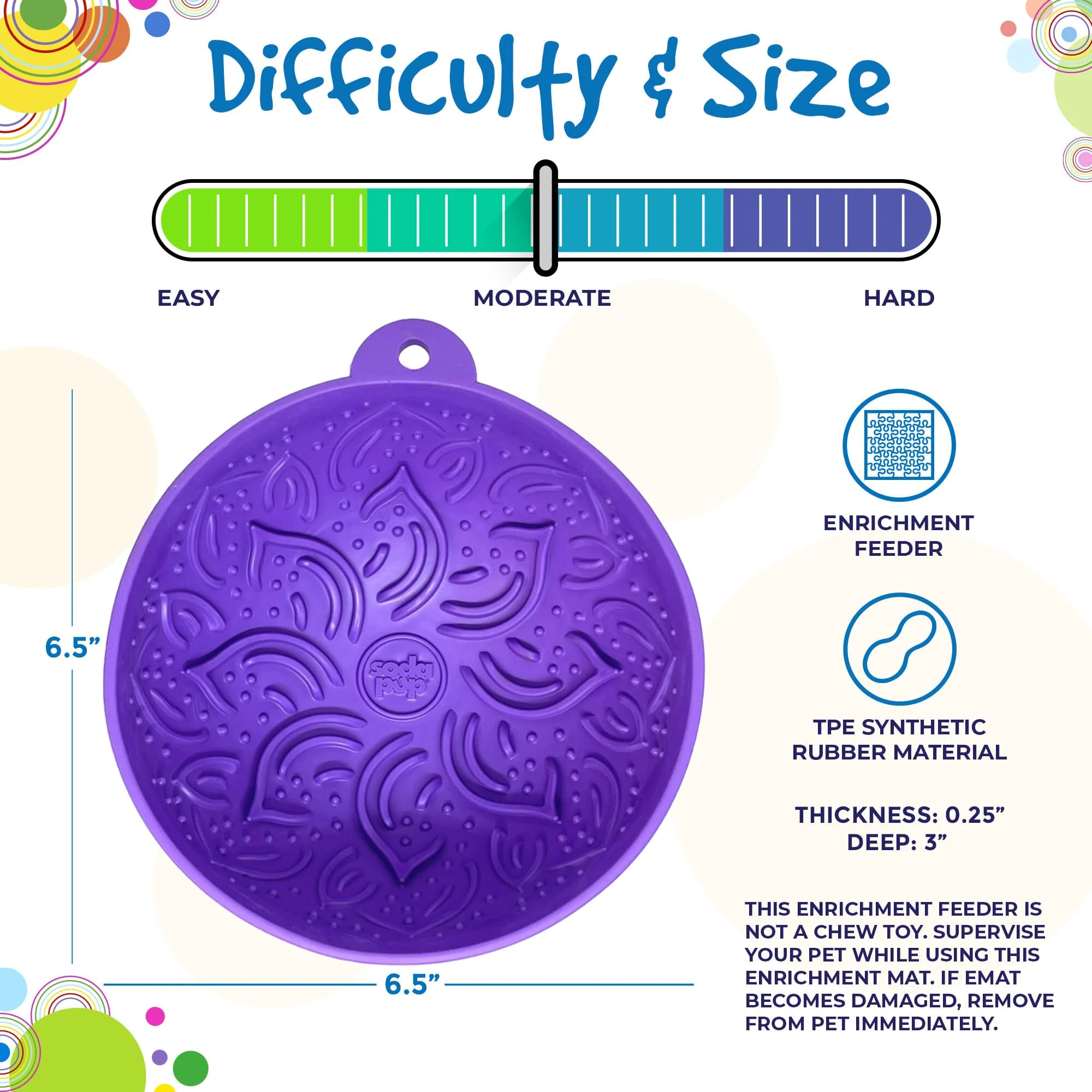 Garden of Eatin' Tipsy Bowl - Wobble Lick Mat for Dogs & Cats | USA Made - Image 6
