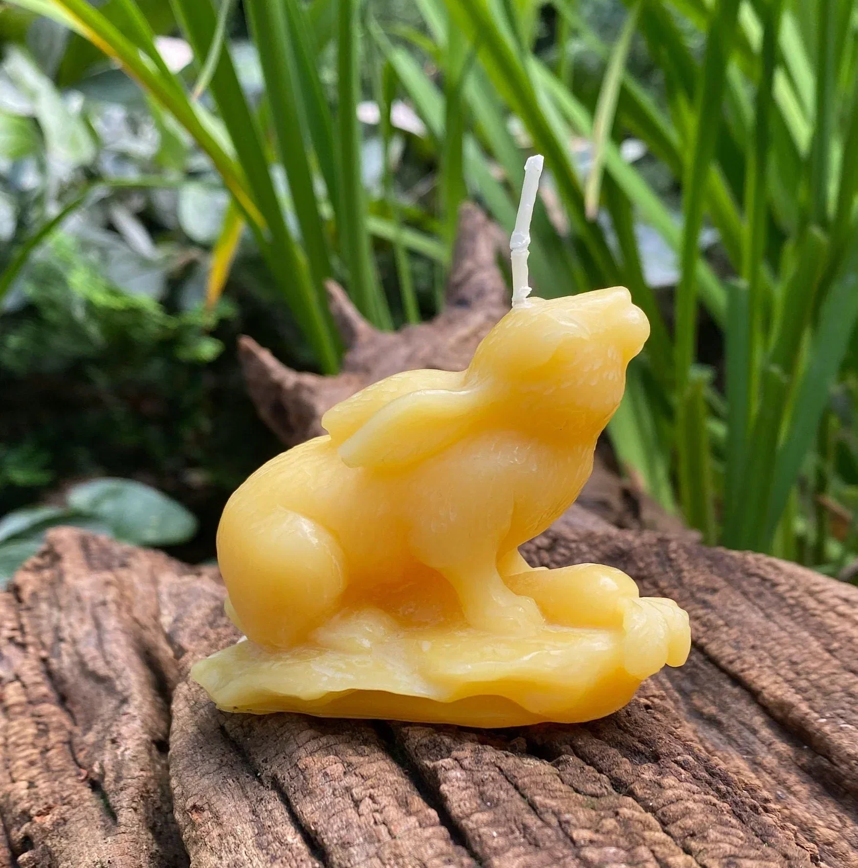 Garden Rabbit Beeswax Candle - Image 2