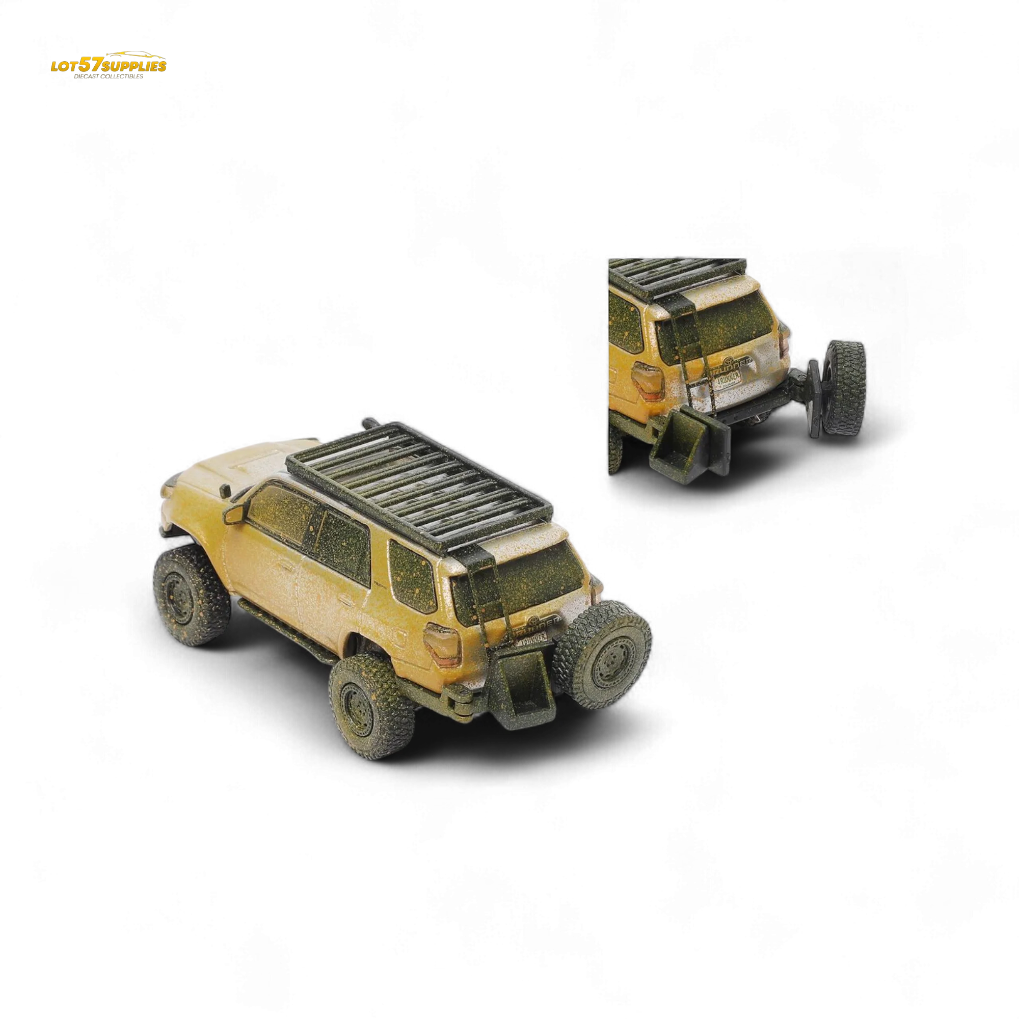 GCD Toyota 4 Runner Silver Muddy 1:64 - Image 2