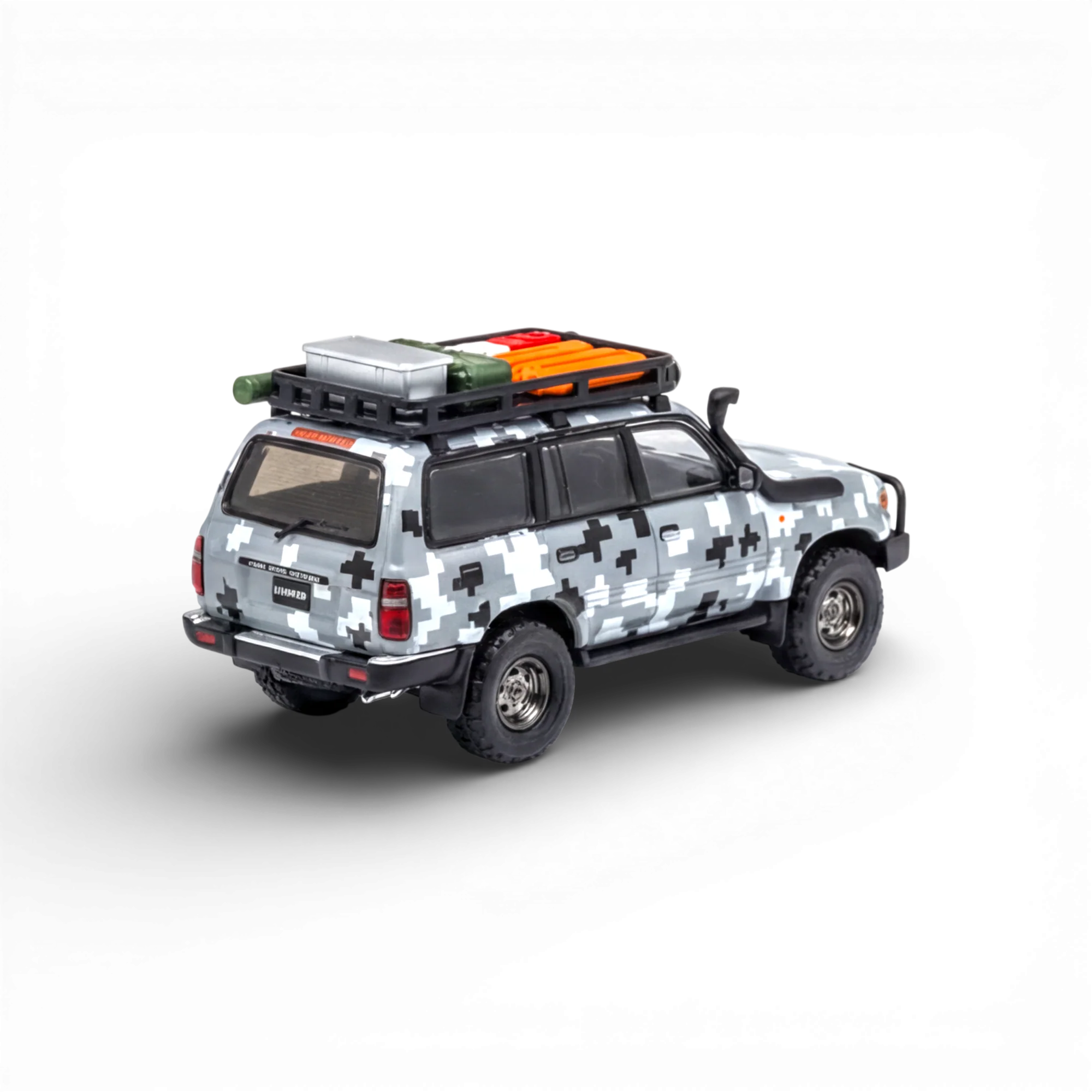 GCD Toyota Land Cruiser LC80 Digital Camouflage - Accessories Included 1:64 - Image 2