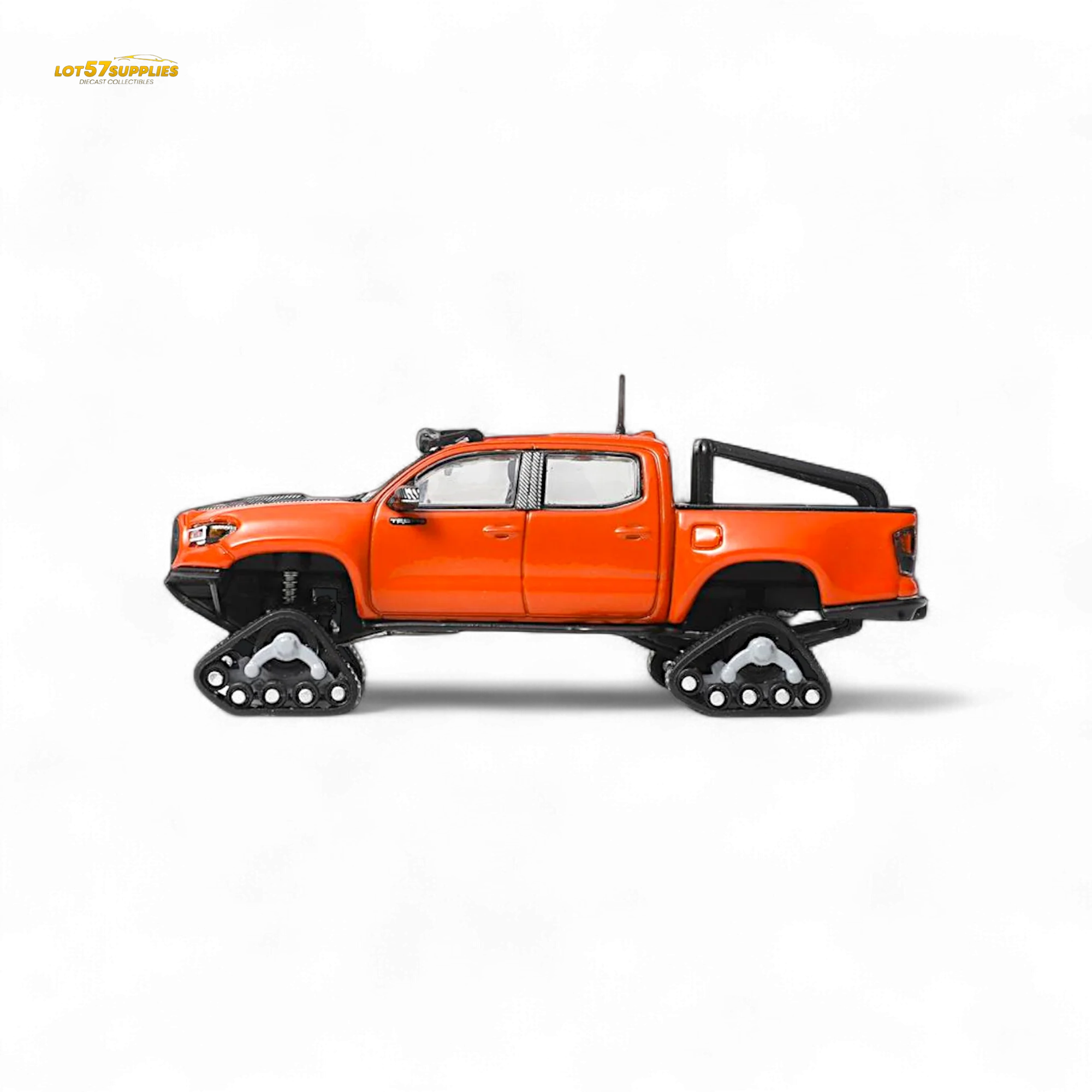GCD Toyota Tacoma Orange Red 3PMSF Tires 1:64 - Image 2