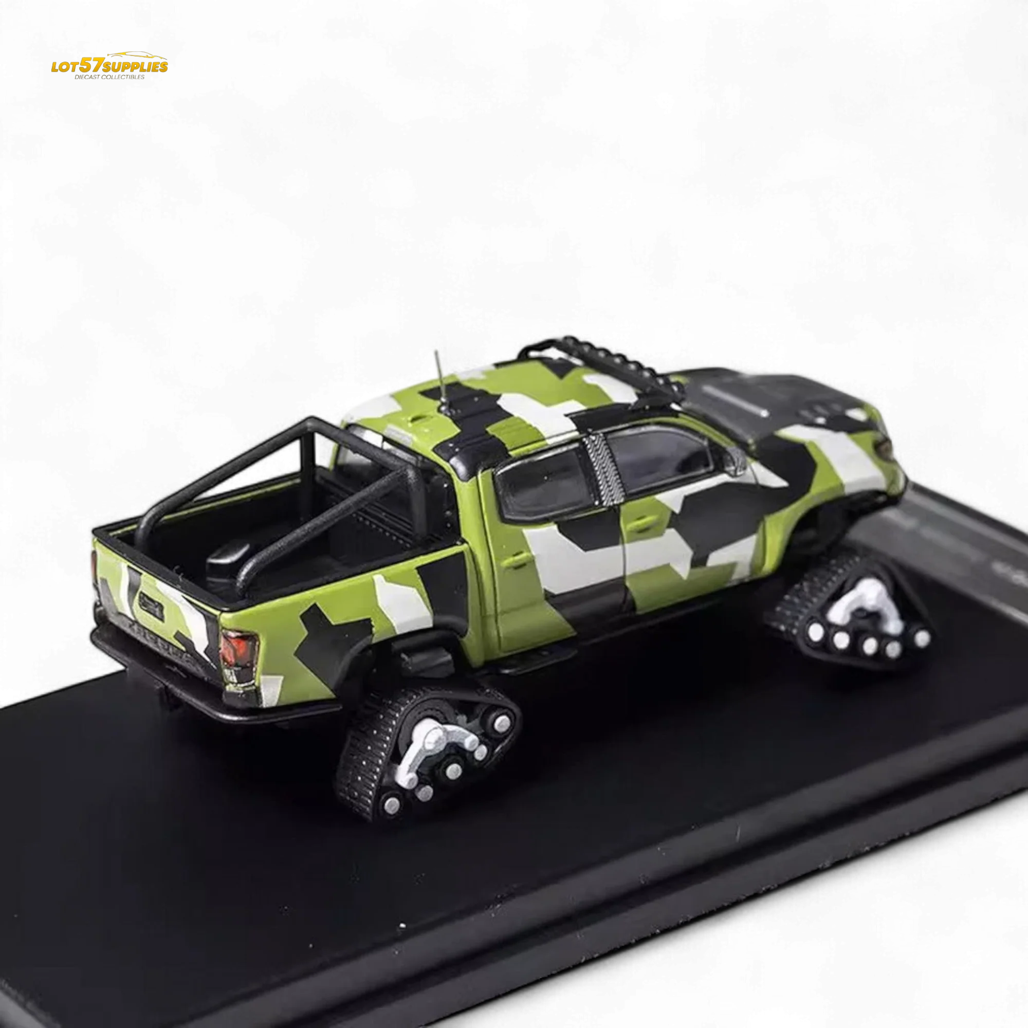 GCD Toyota Tacoma Snow Version Green Camo 1:64 - Image 3