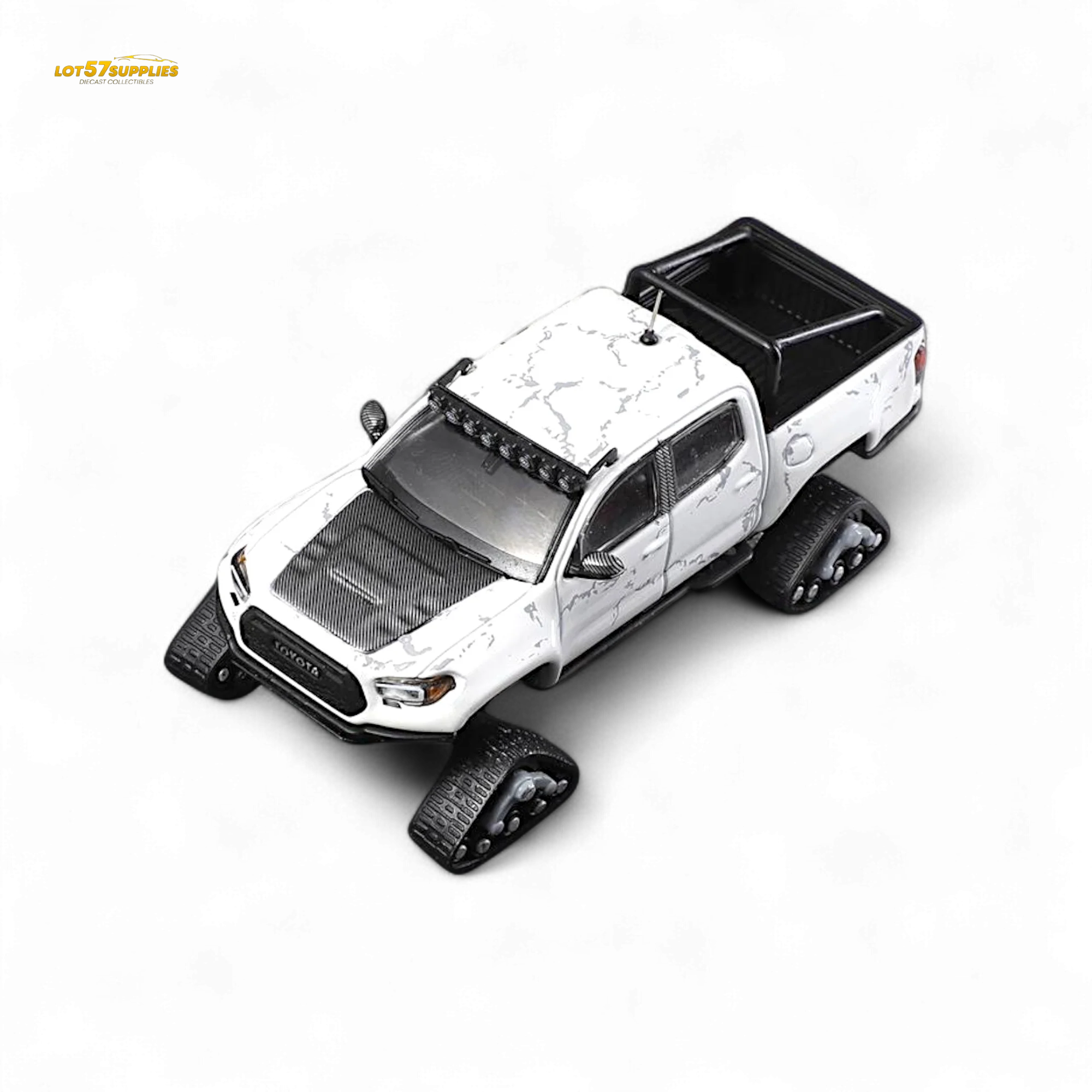 GCD Toyota Tacoma Snow Version White 1:64 - Image 2