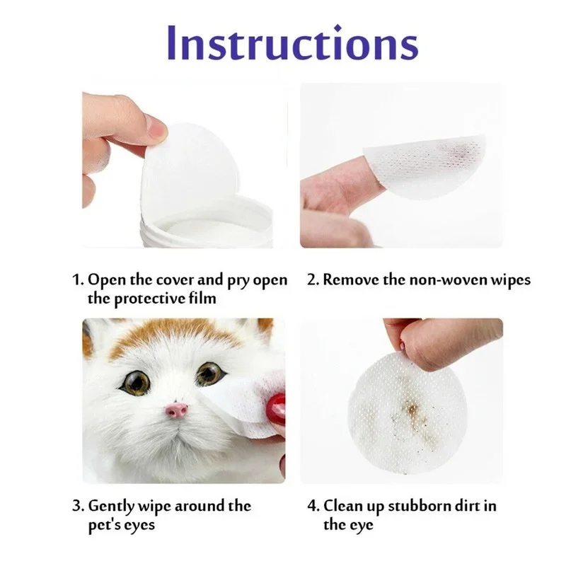 Gentle Pet Eye Wipes for Tear Stains 130 Pcs - Image 12