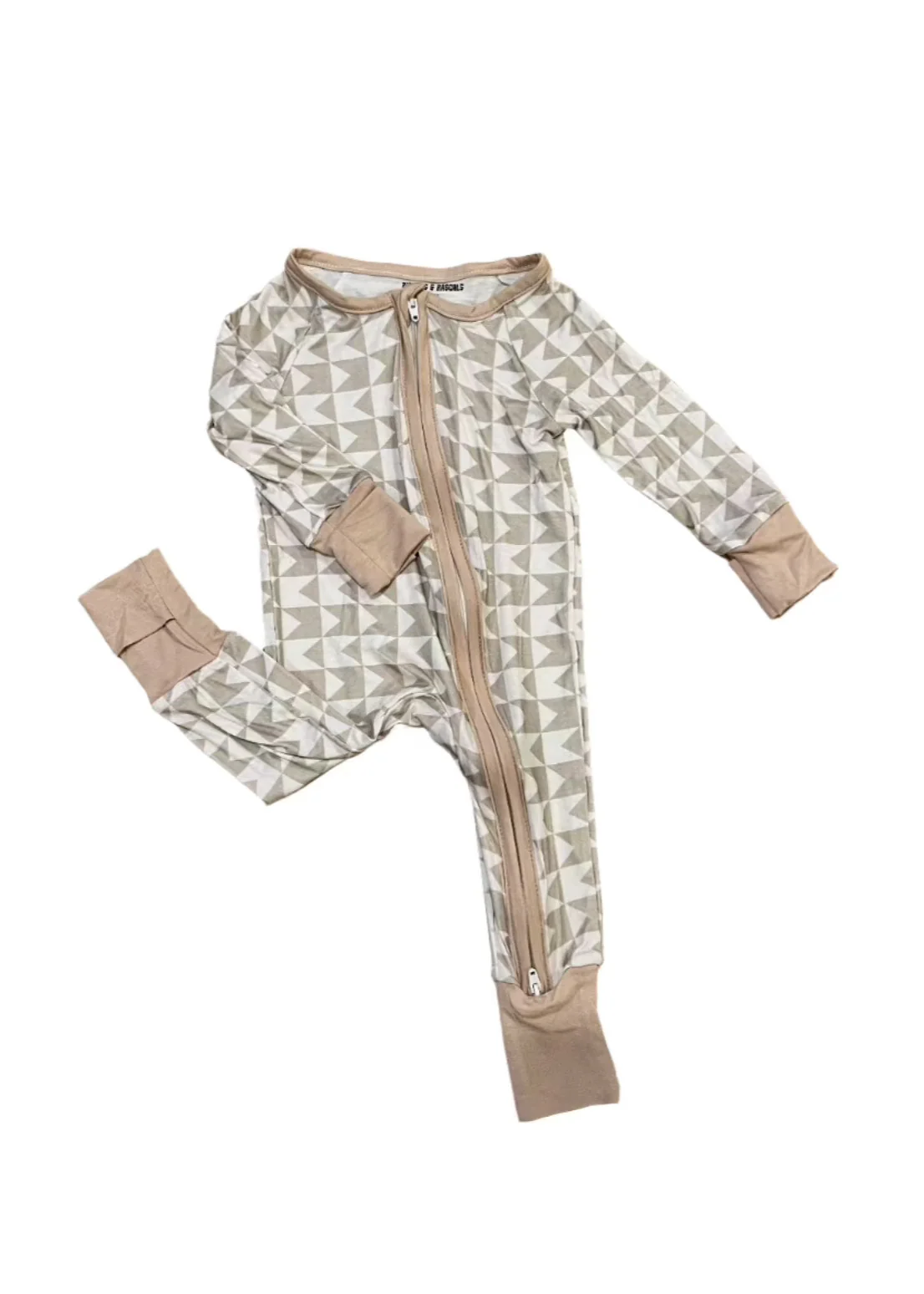 Geometric Bamboo Sleeper | Soft Baby Pajamas - Image 2