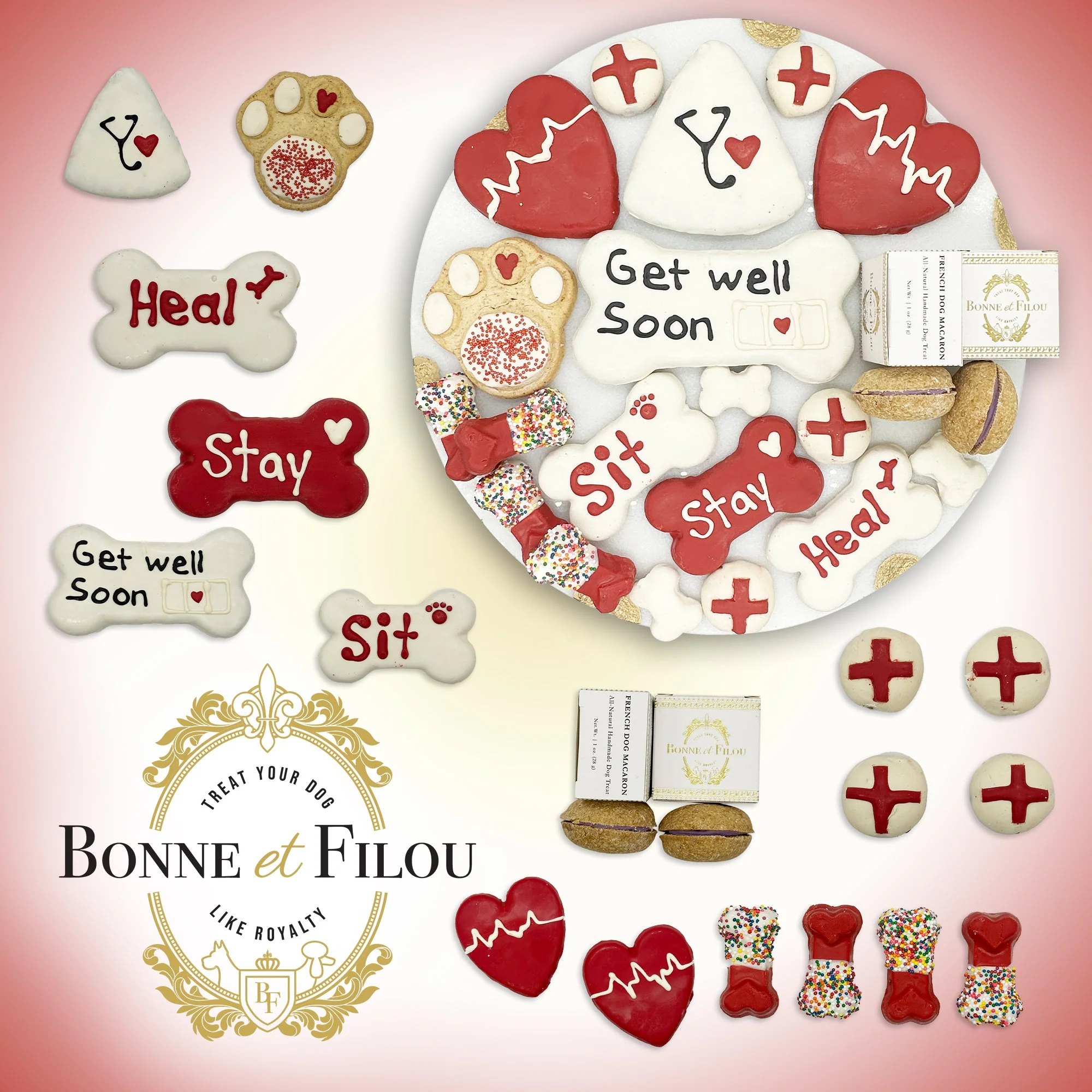 Get Well Soon Themed Dog Treats Gift Box - Image 5