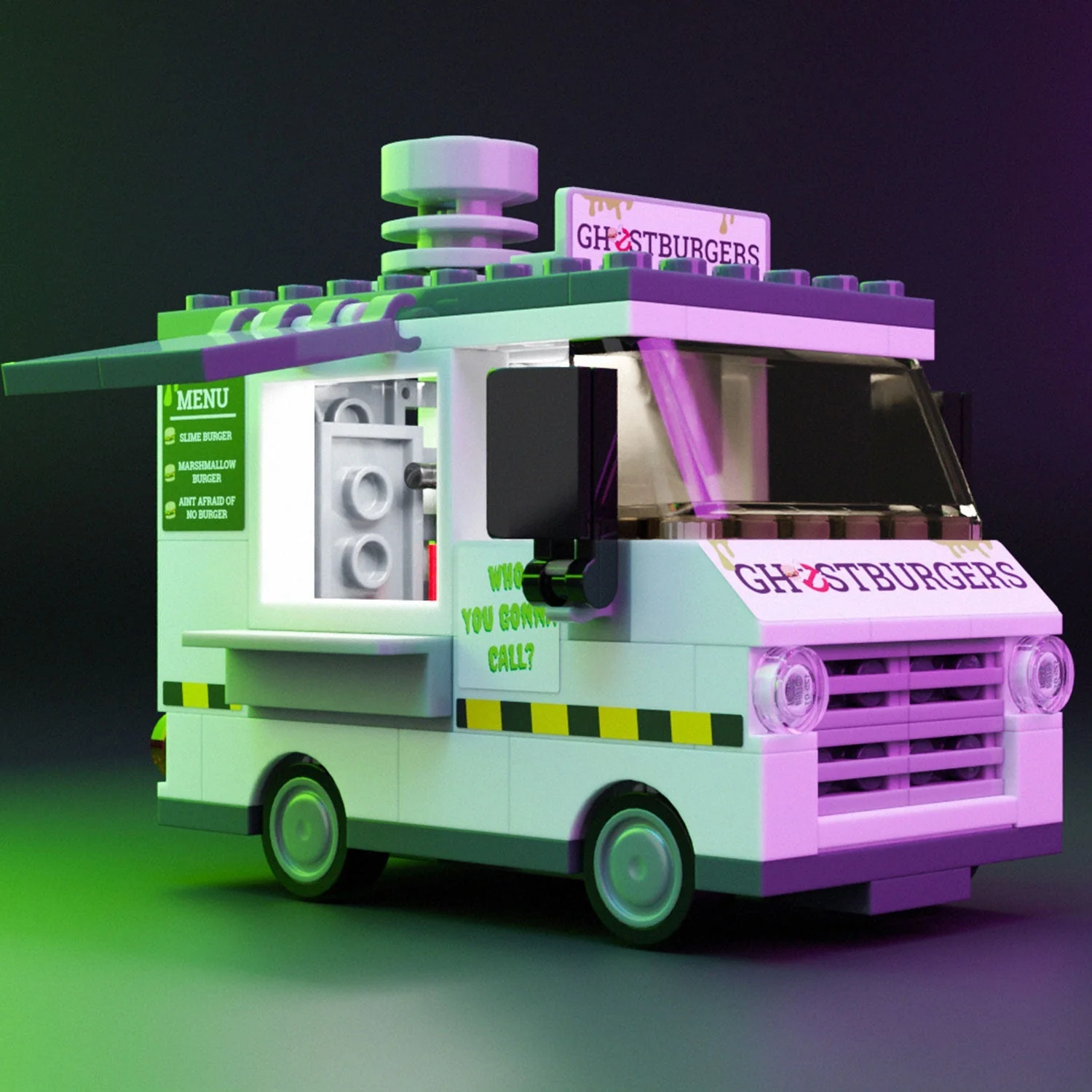 Ghost Burgers Food Truck w/ Minifig - Image 2