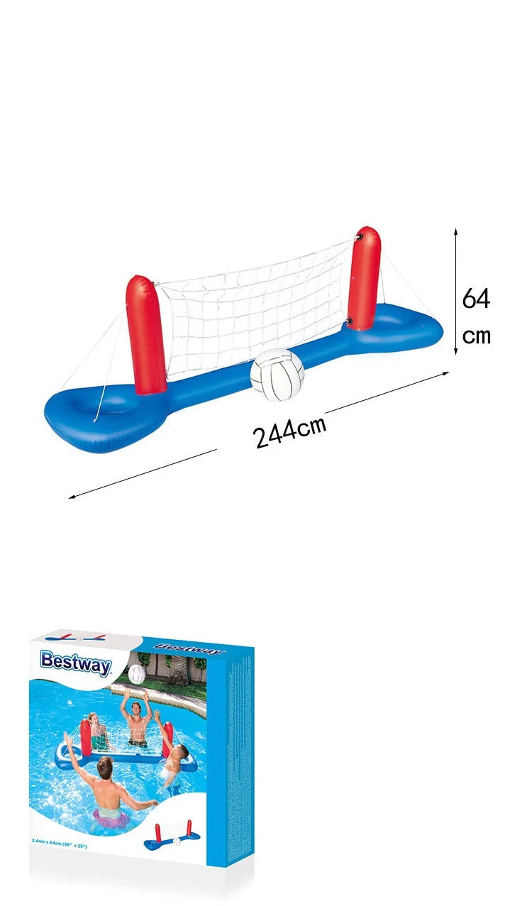 Giant Inflatable Pool Toy Volleyball Football Ball Game Swimming Game Toys Air Mattresses Large Floating Island Boat Toy Party - Image 5