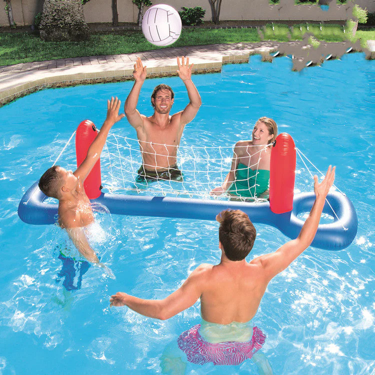 Giant Inflatable Pool Toy Volleyball Football Ball Game Swimming Game Toys Air Mattresses Large Floating Island Boat Toy Party - Image 6