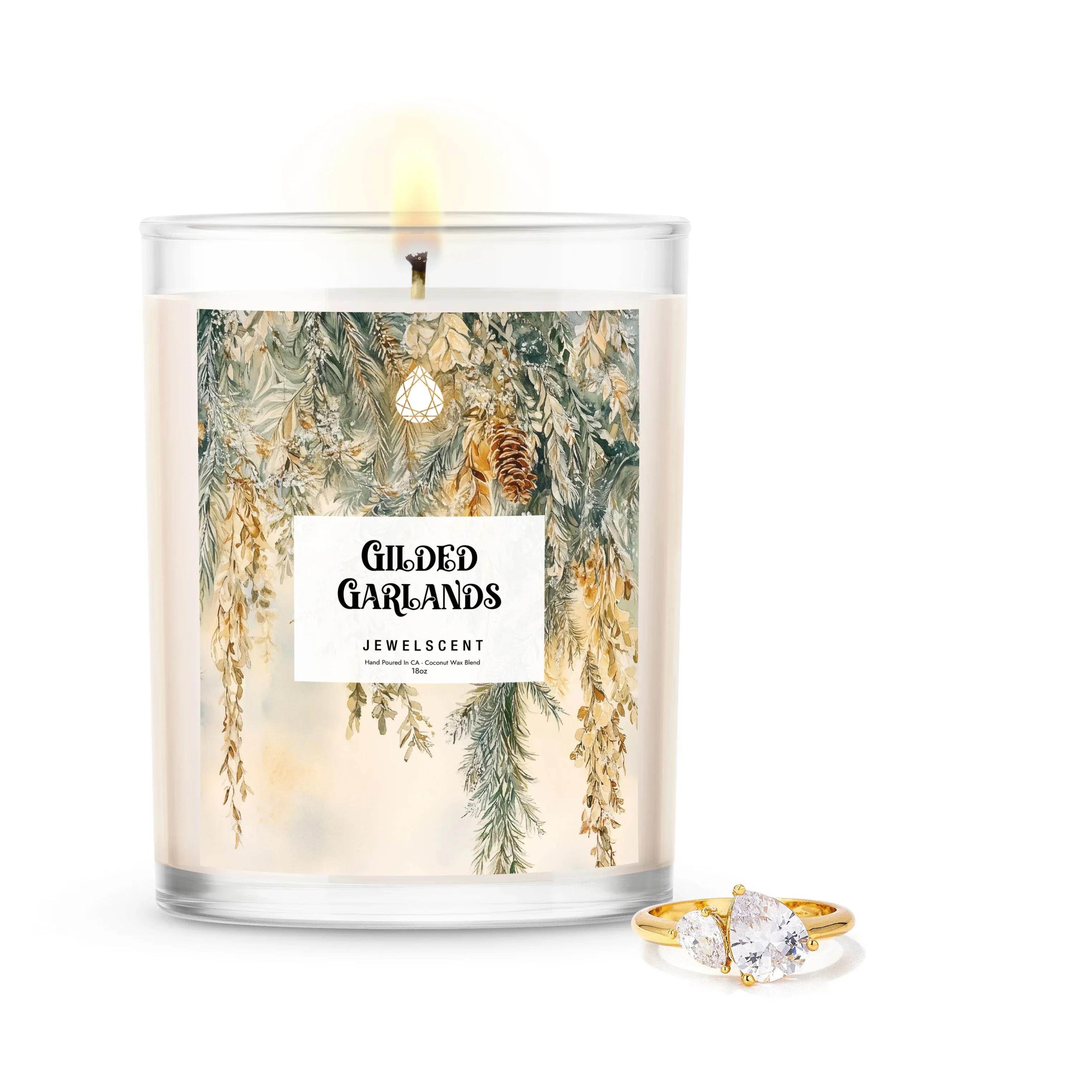 Gilded Garlands 18oz Home Jewelry Candle - Image 3