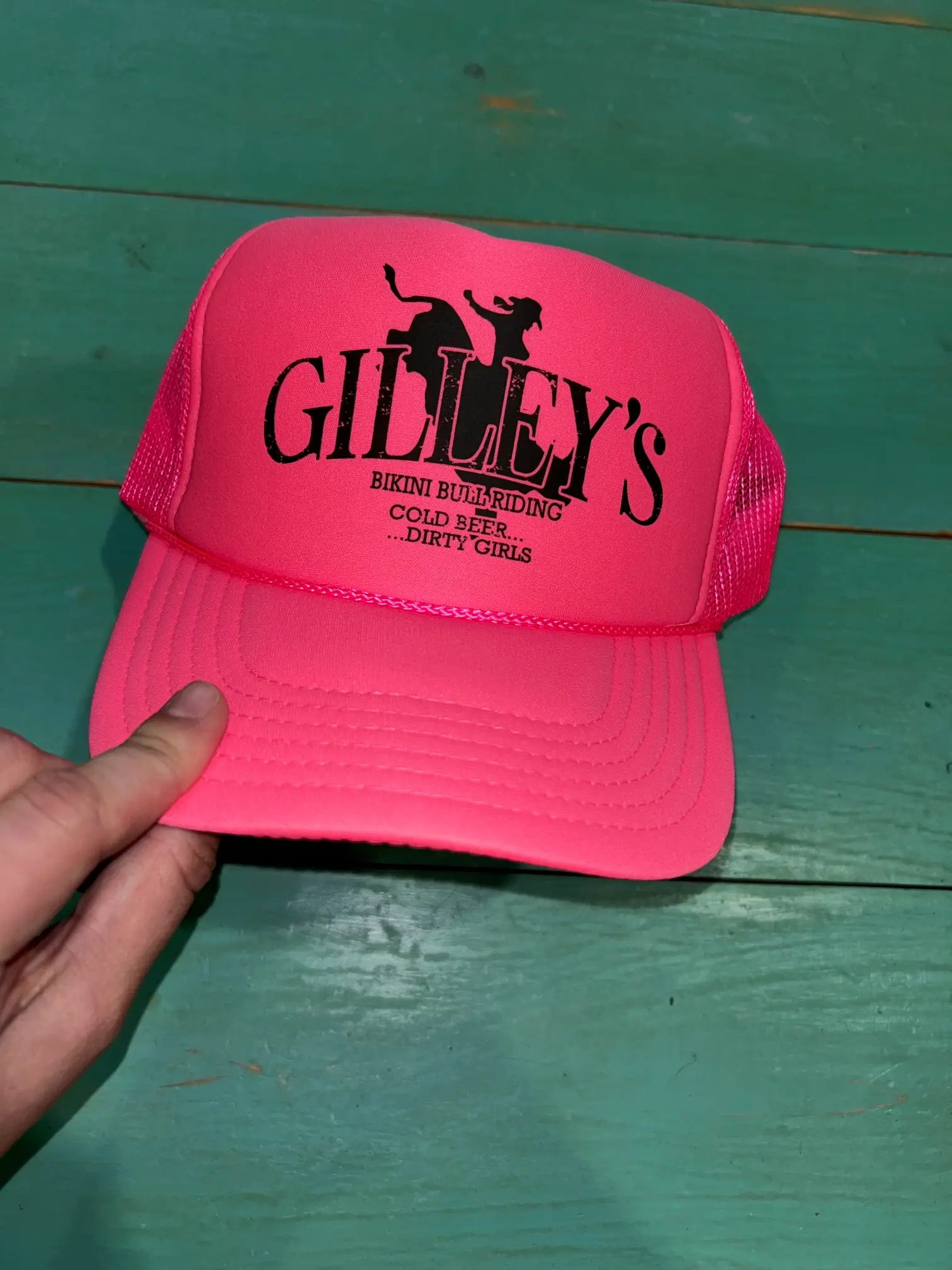 Gilley's Bikini Bull Riding Trucker | Officially Licensed - Image 2