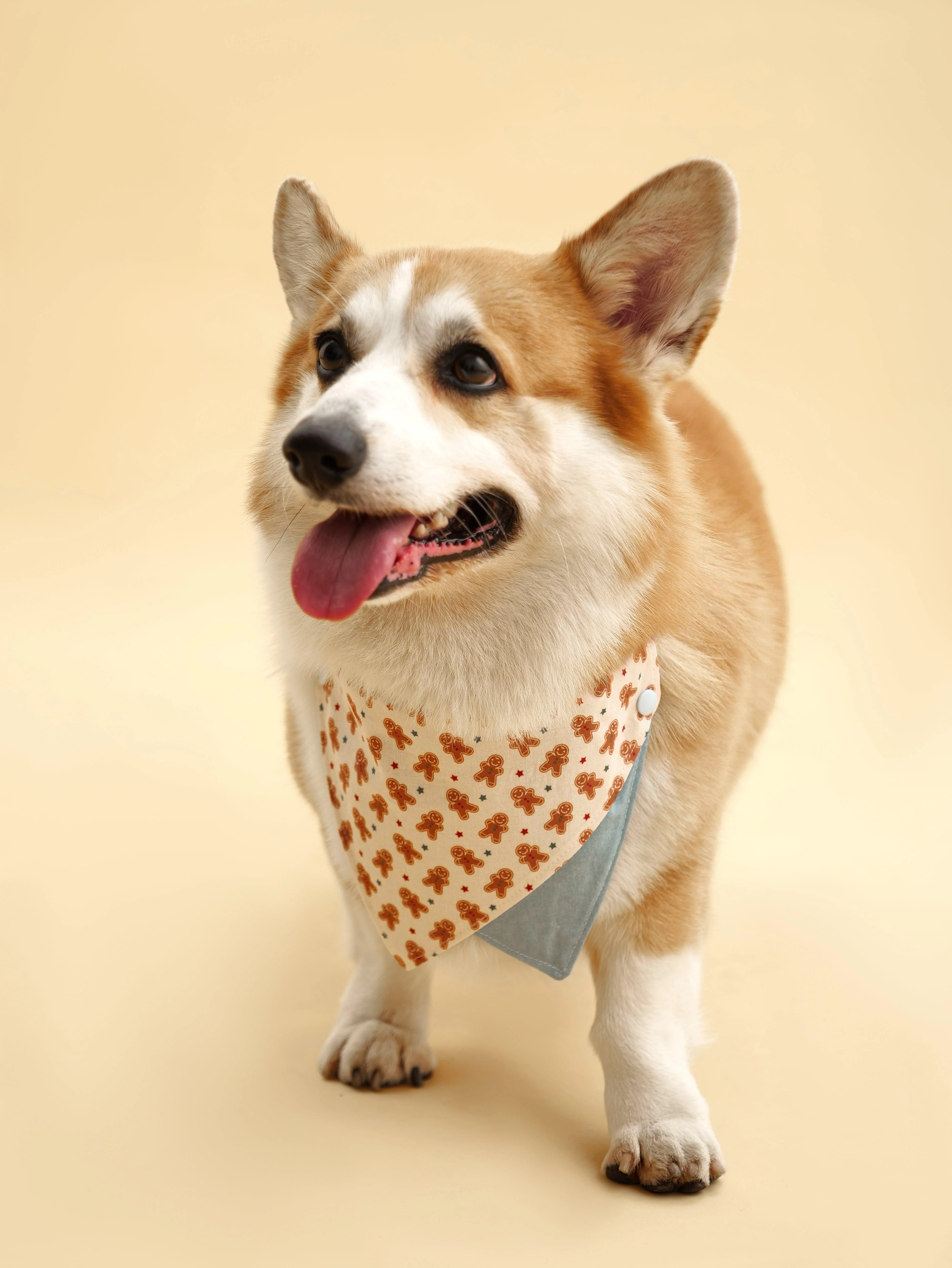 Gingerbread Man Joy Handmade Bandana - Image 4