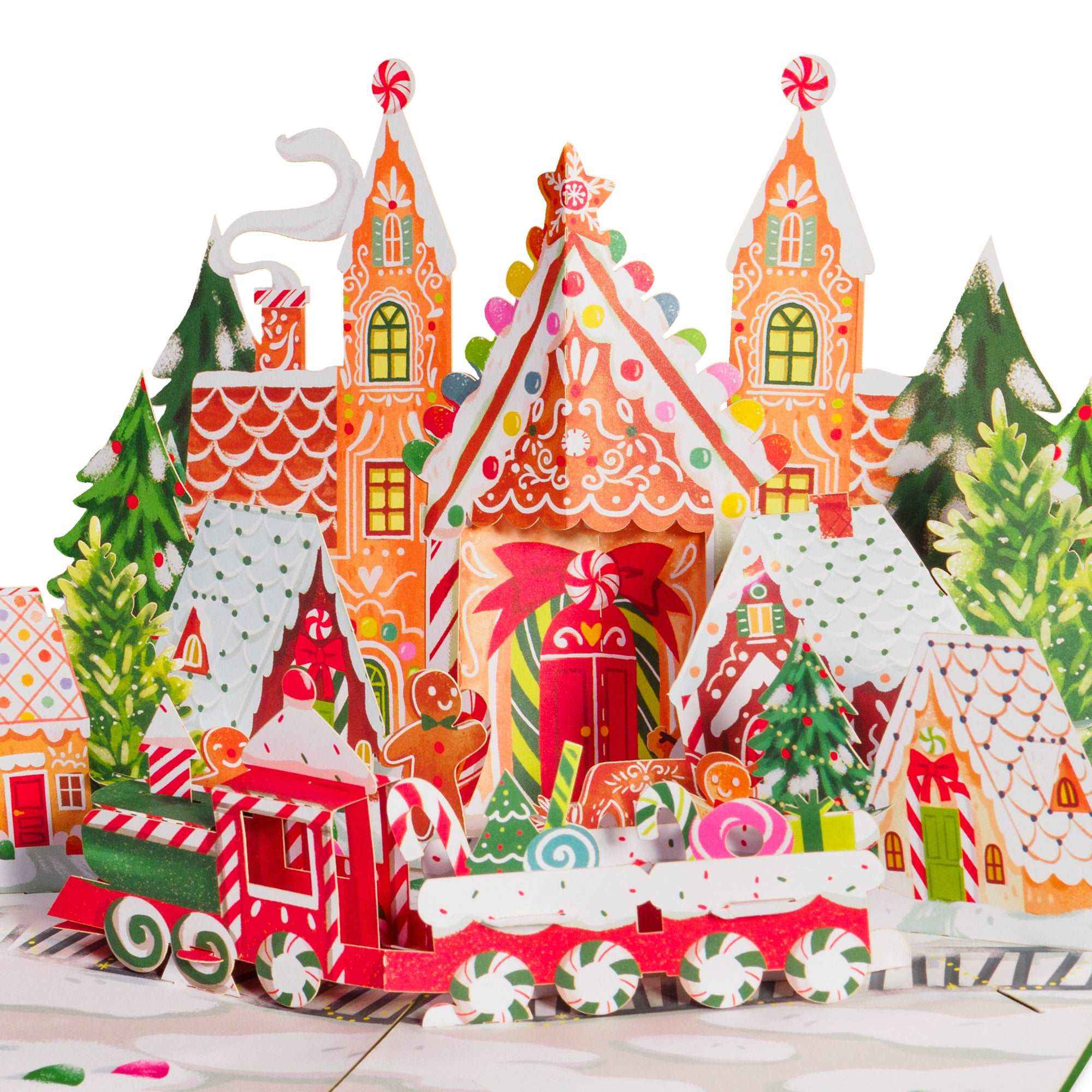 Gingerbread Town Pop Up Card - Image 4
