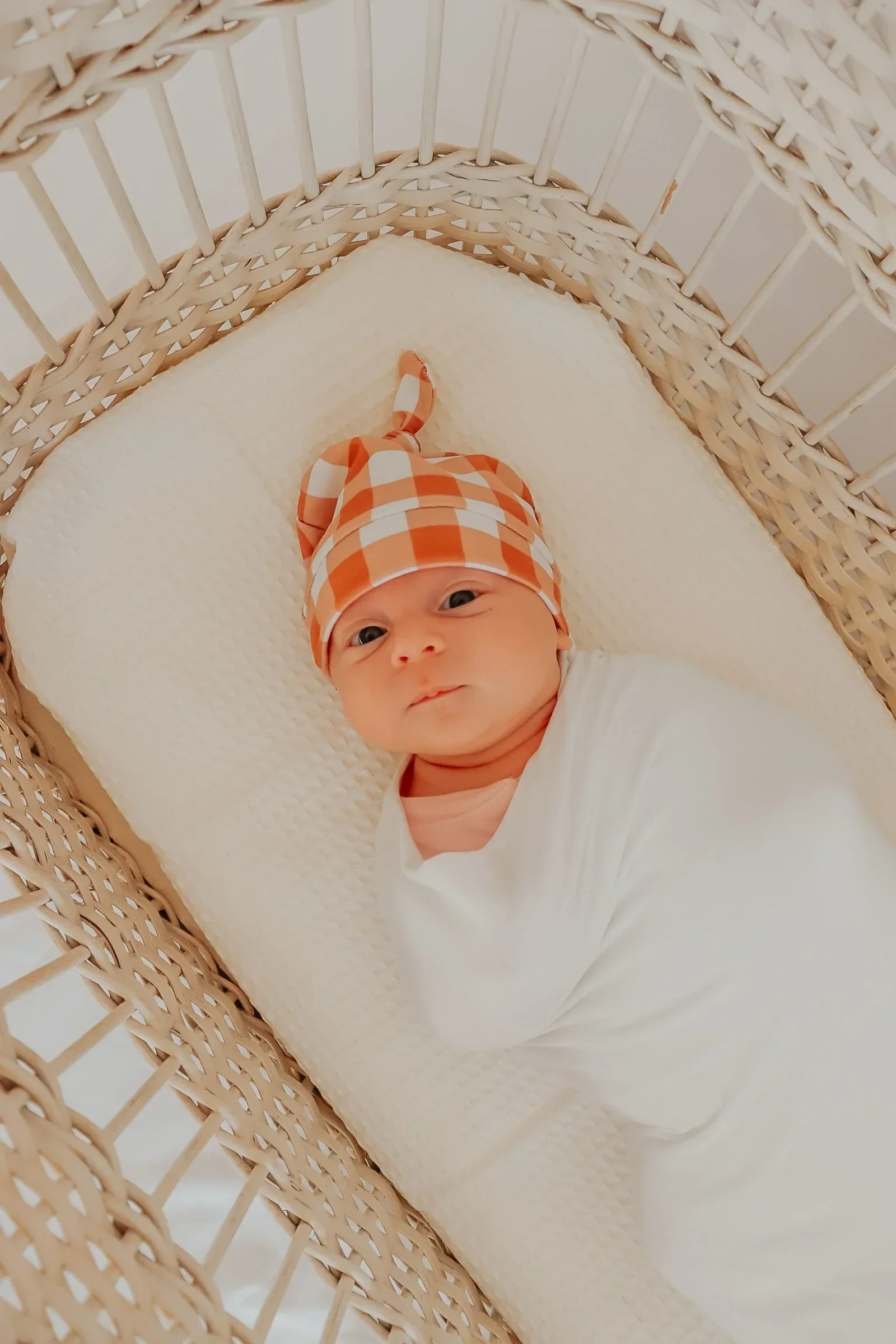 Gingham Knotted Hat - Image 4