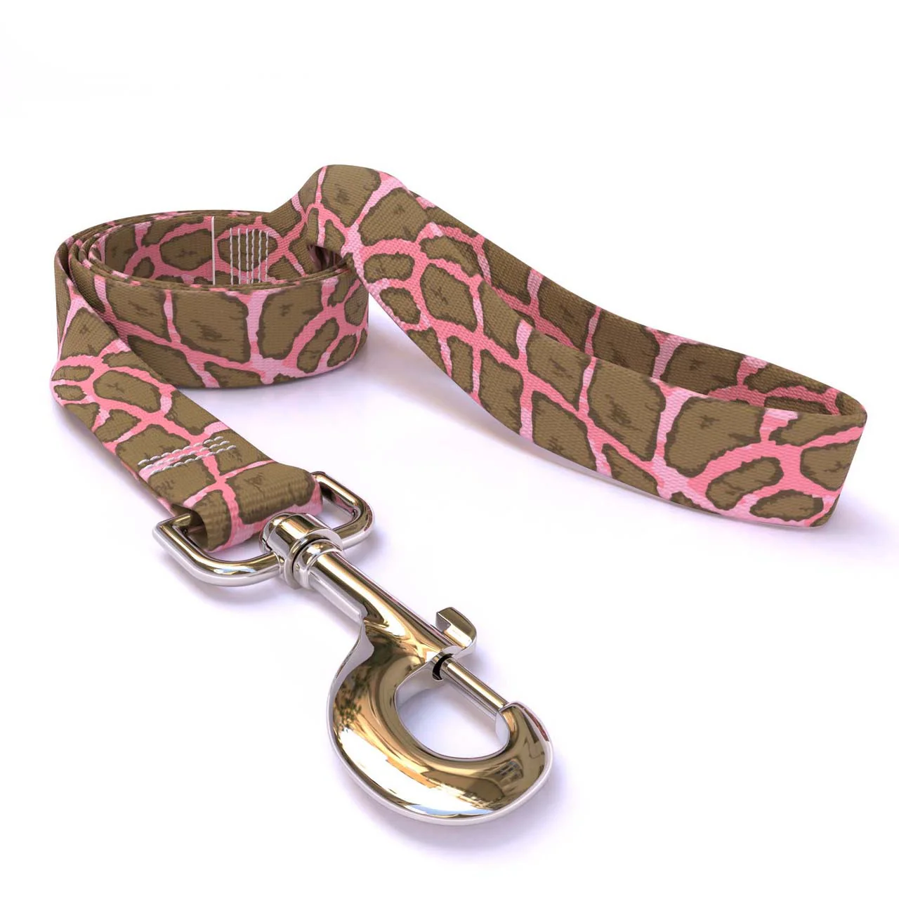 Giraffe Print Pink Dog Leash - Image 2