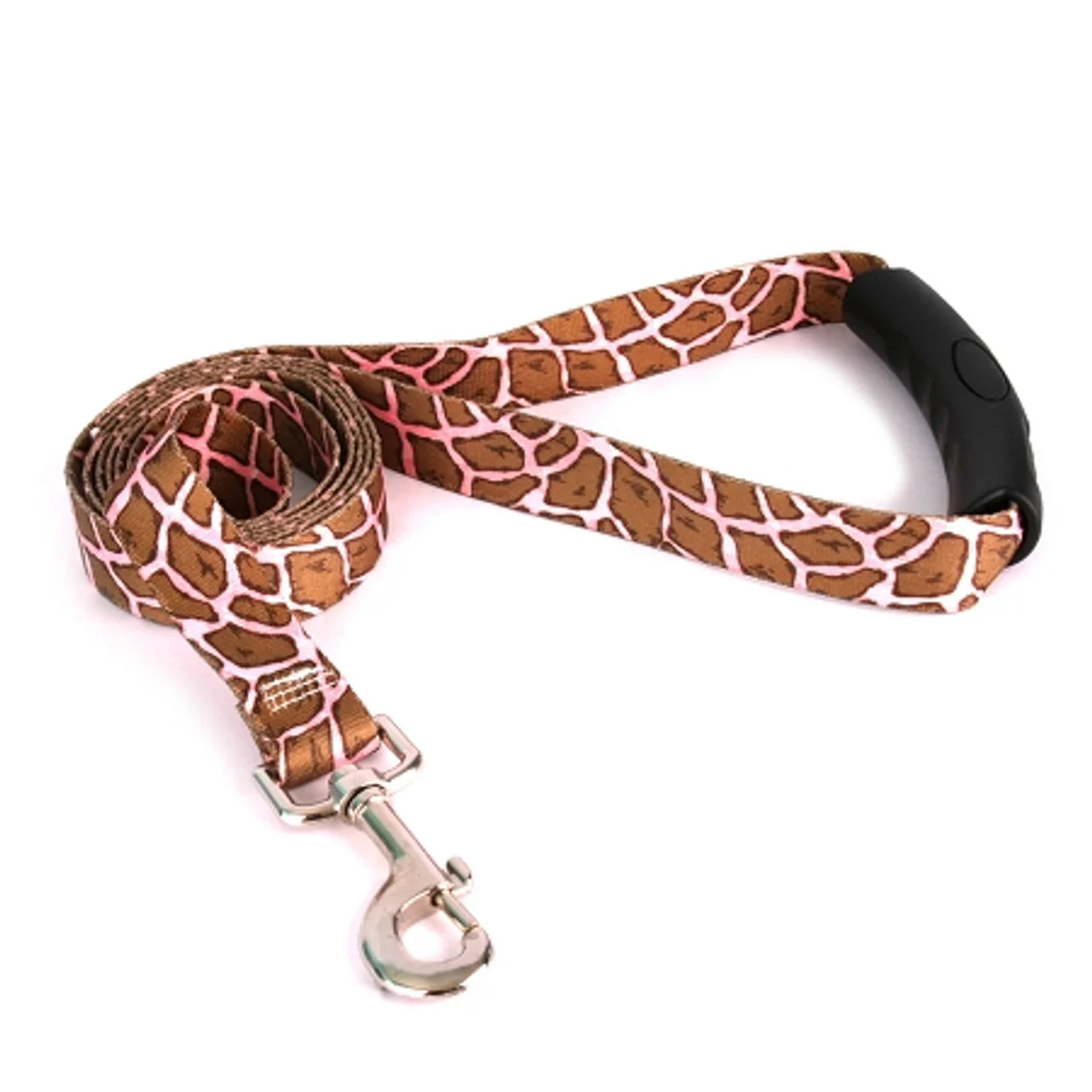 Giraffe Print Pink Dog Leash - Image 3