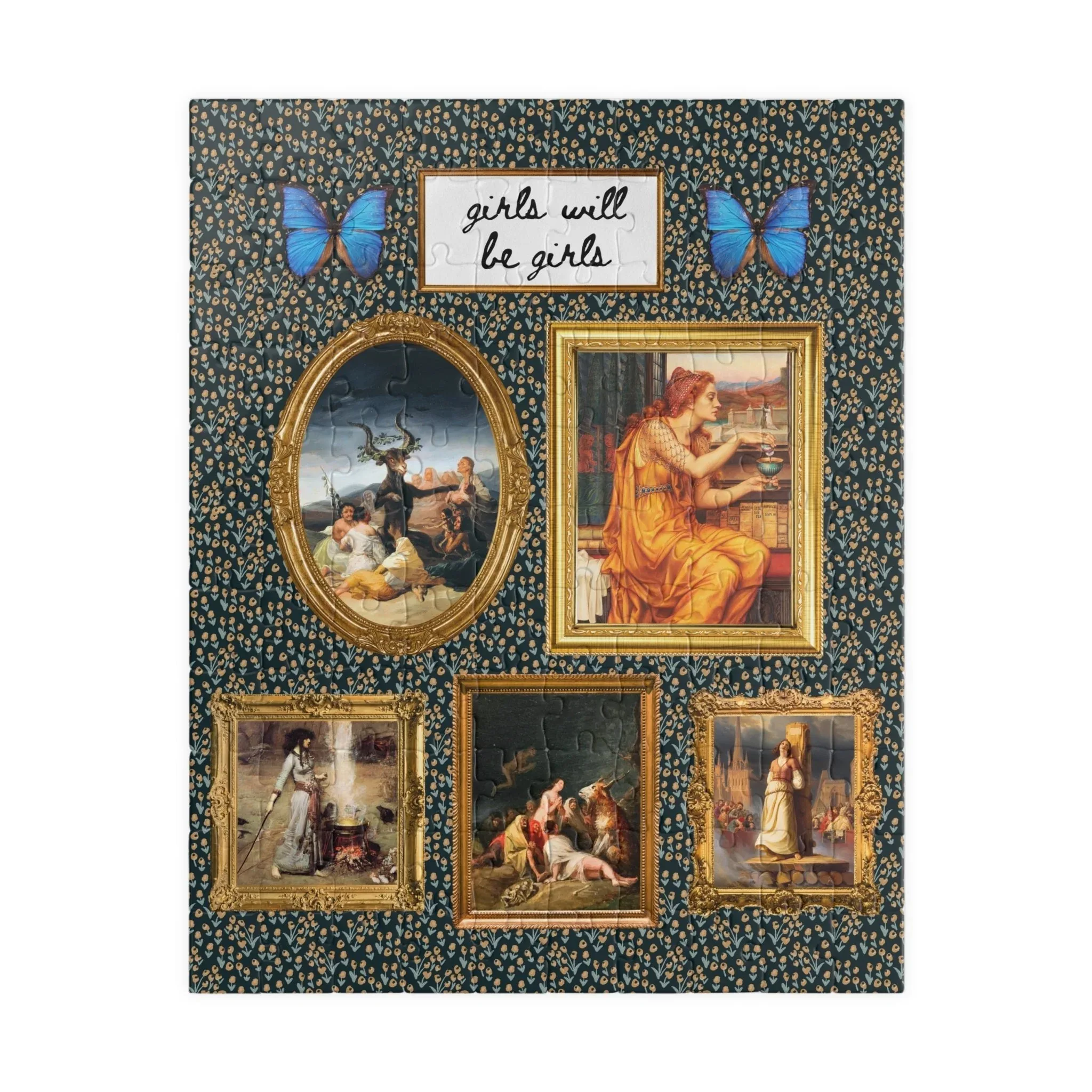 Girls Will Be Girls Famous Paintings of Witches or Witchcraft Puzzle