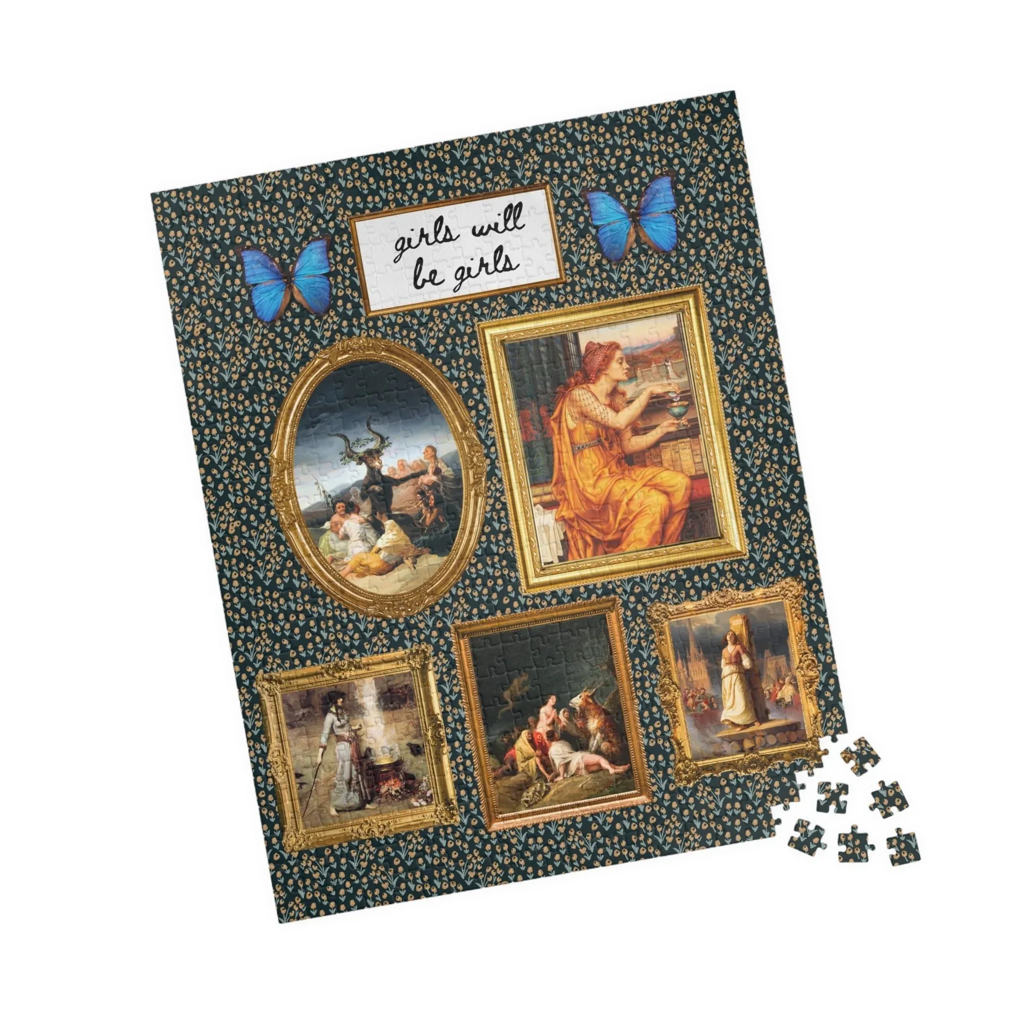Girls Will Be Girls Famous Paintings of Witches or Witchcraft Puzzle - Image 11