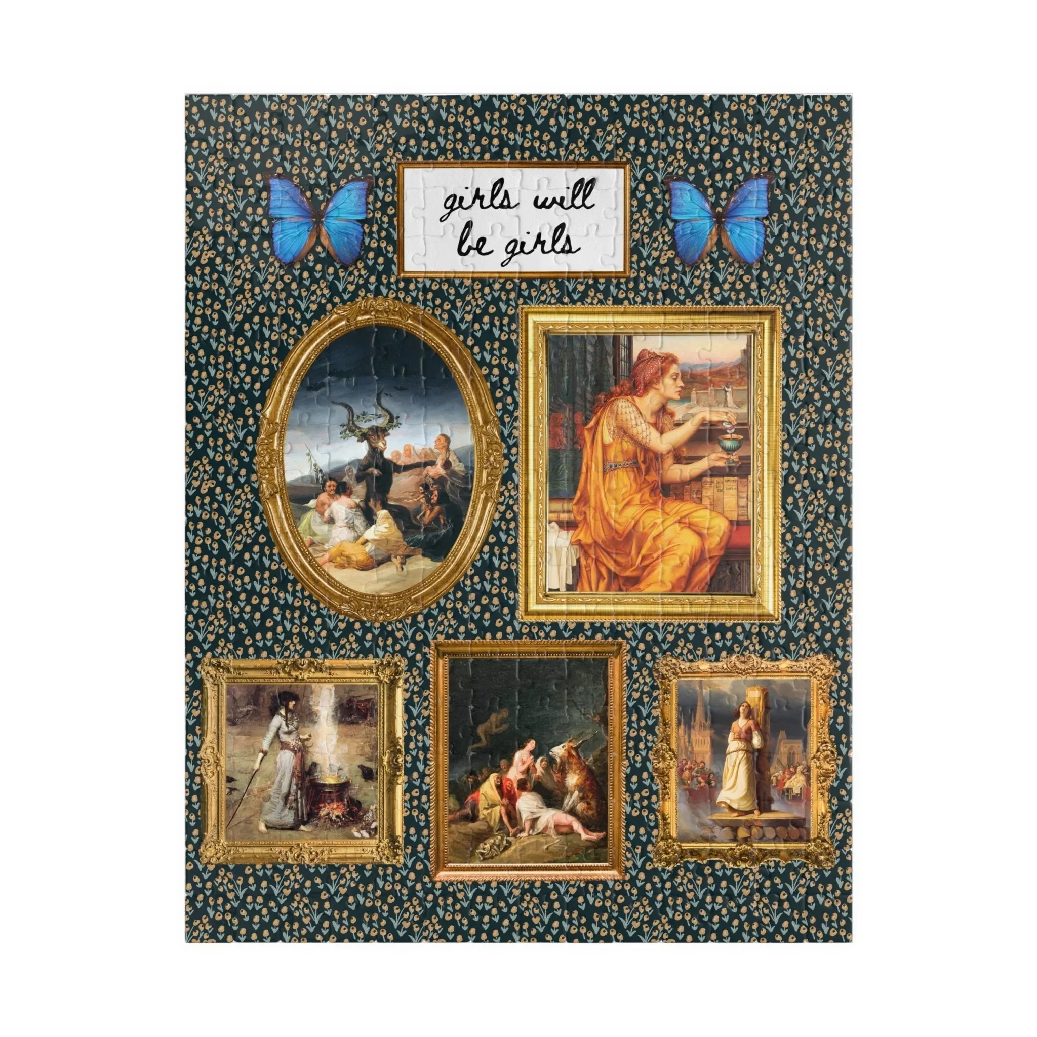 Girls Will Be Girls Famous Paintings of Witches or Witchcraft Puzzle - Image 2