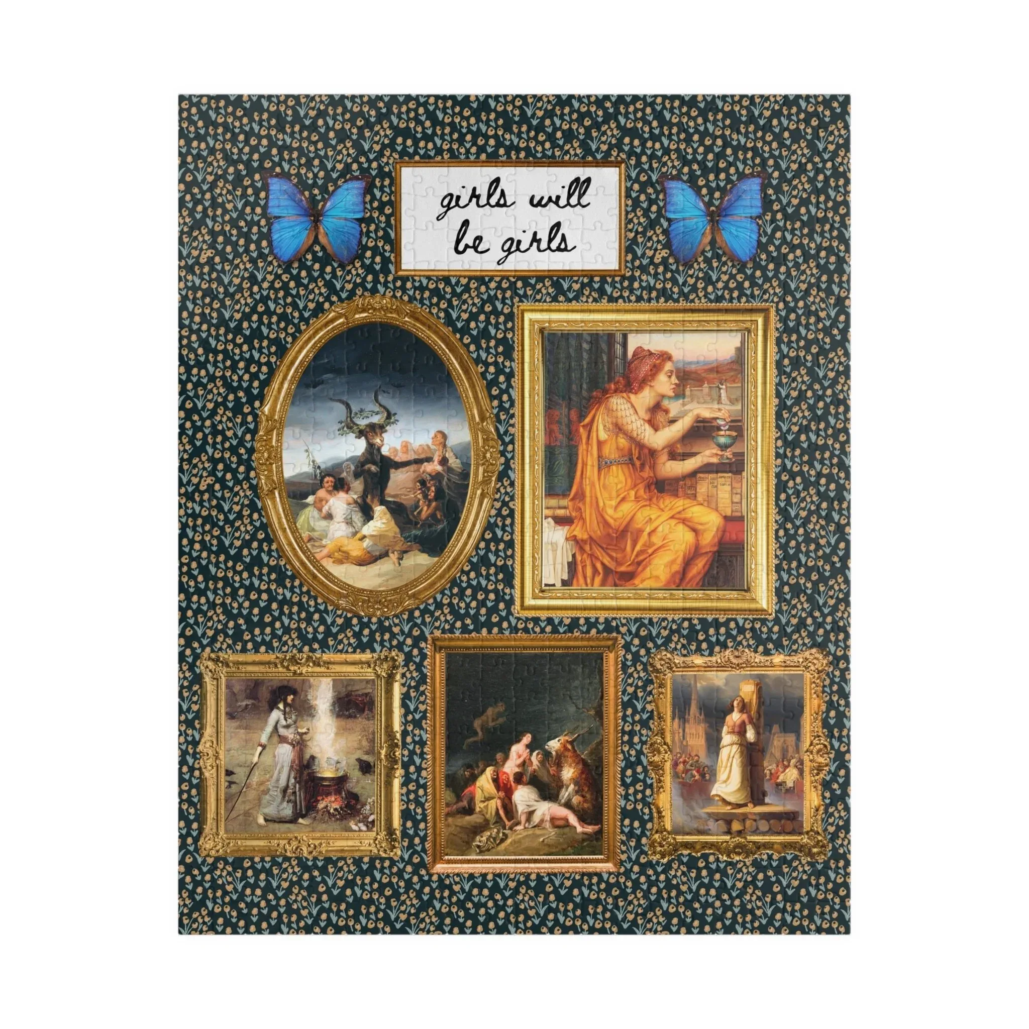 Girls Will Be Girls Famous Paintings of Witches or Witchcraft Puzzle - Image 3