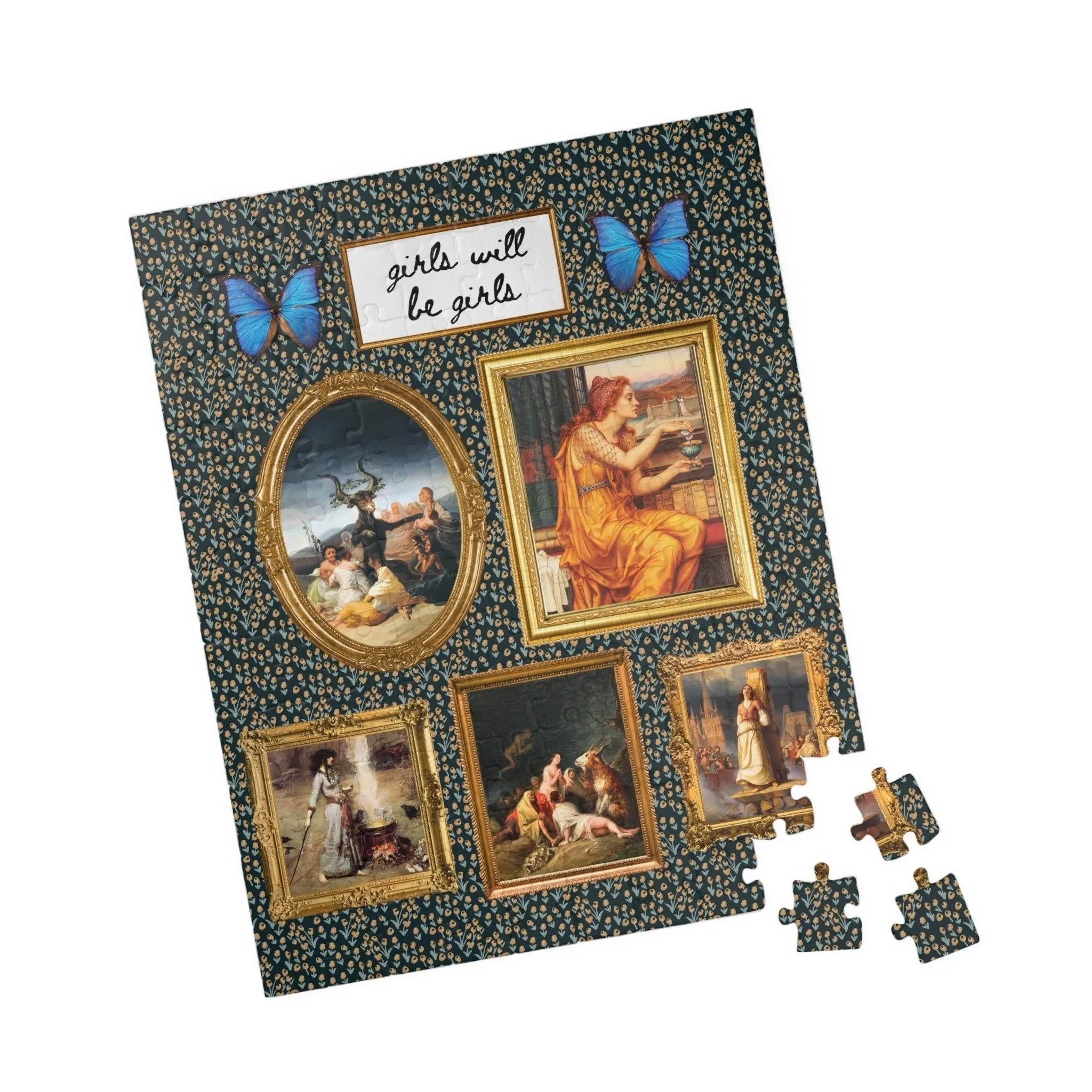 Girls Will Be Girls Famous Paintings of Witches or Witchcraft Puzzle - Image 5