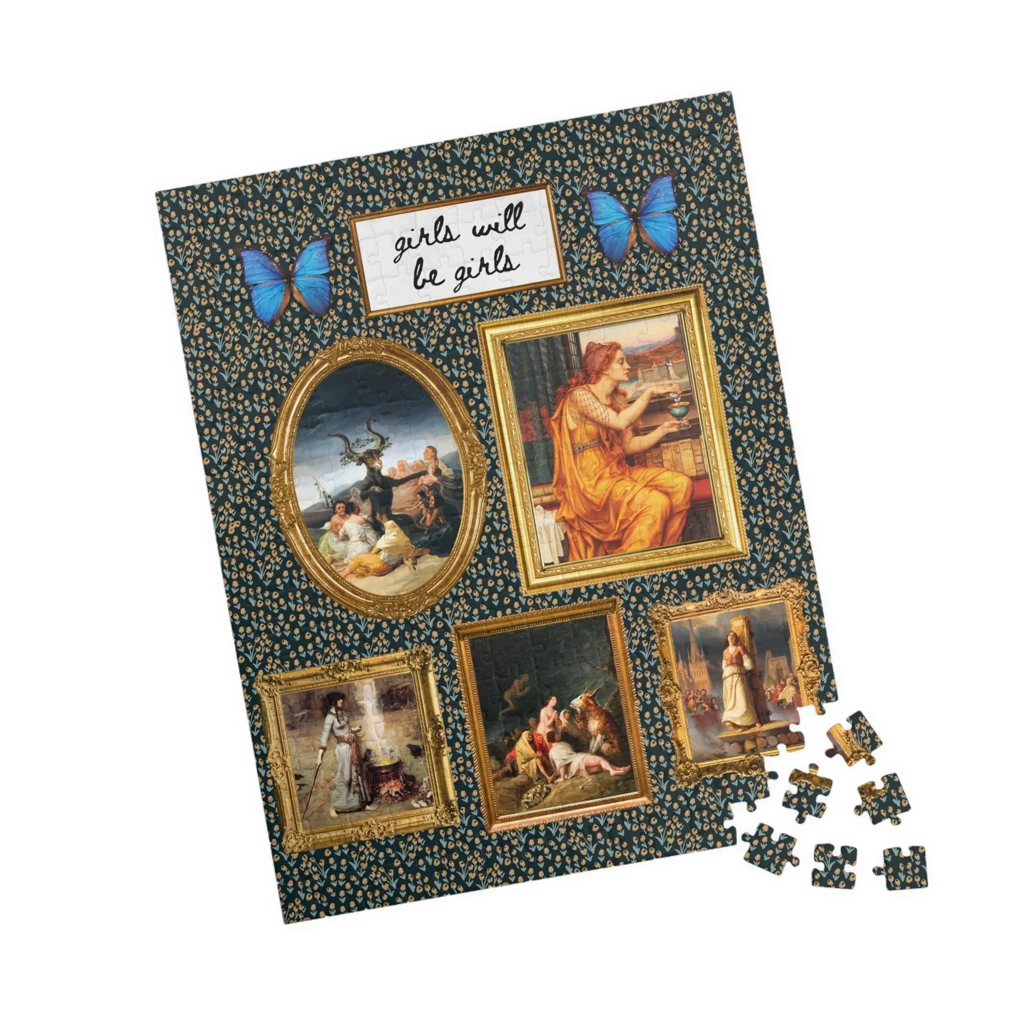 Girls Will Be Girls Famous Paintings of Witches or Witchcraft Puzzle - Image 8