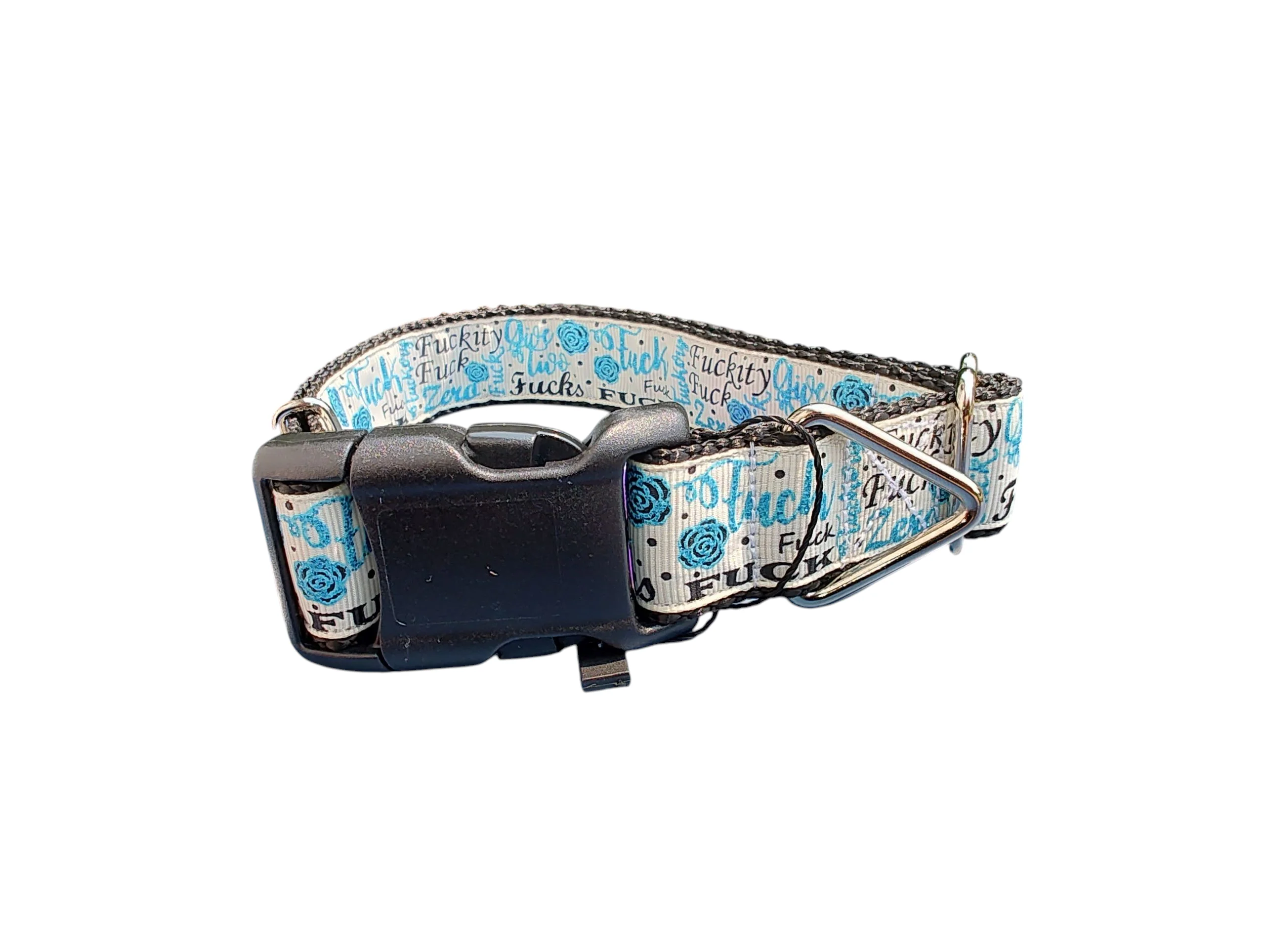 Give 2 Fucks Nylon Dog Collar - Image 2