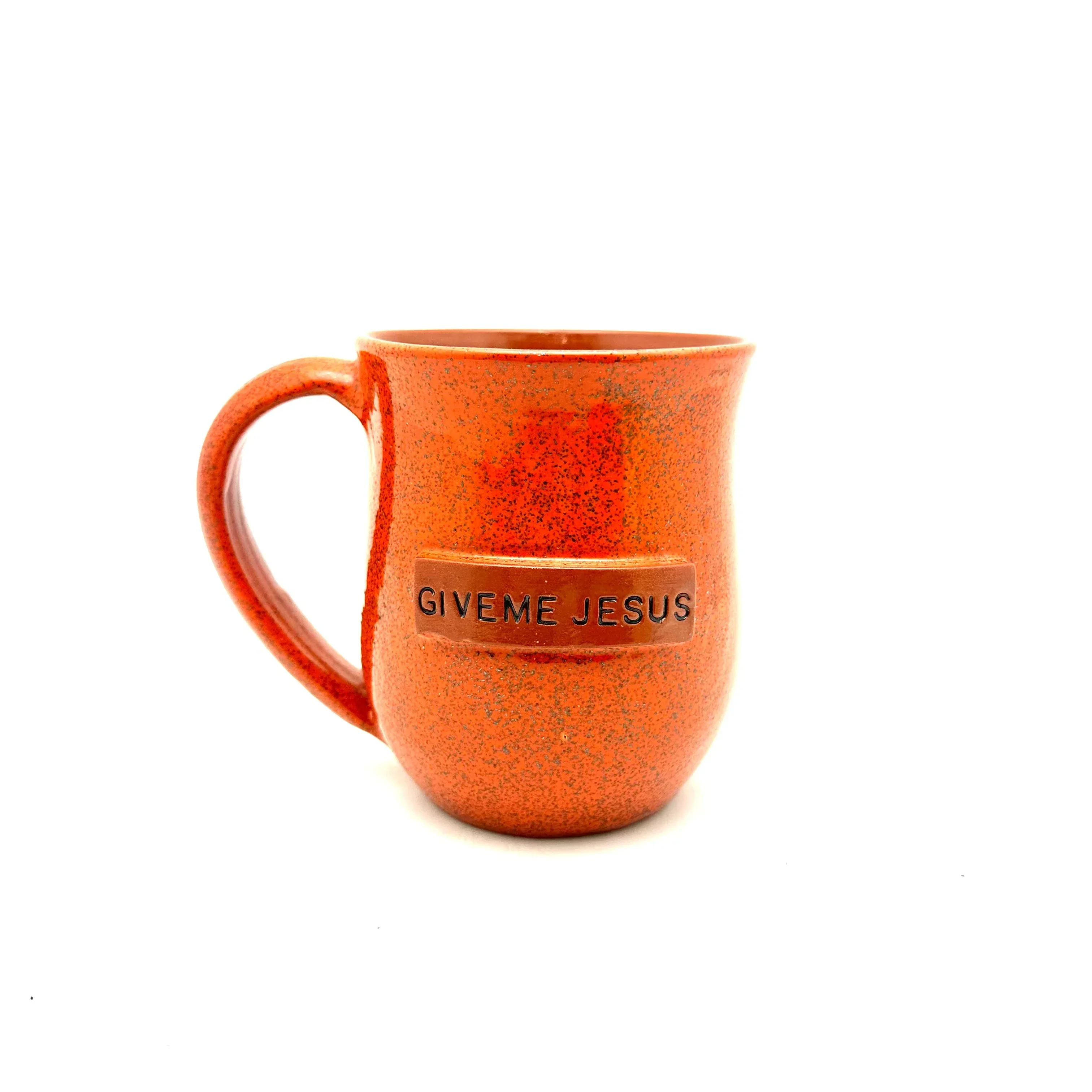 Give Me Jesus Mug - Glitter Orange - Image 2