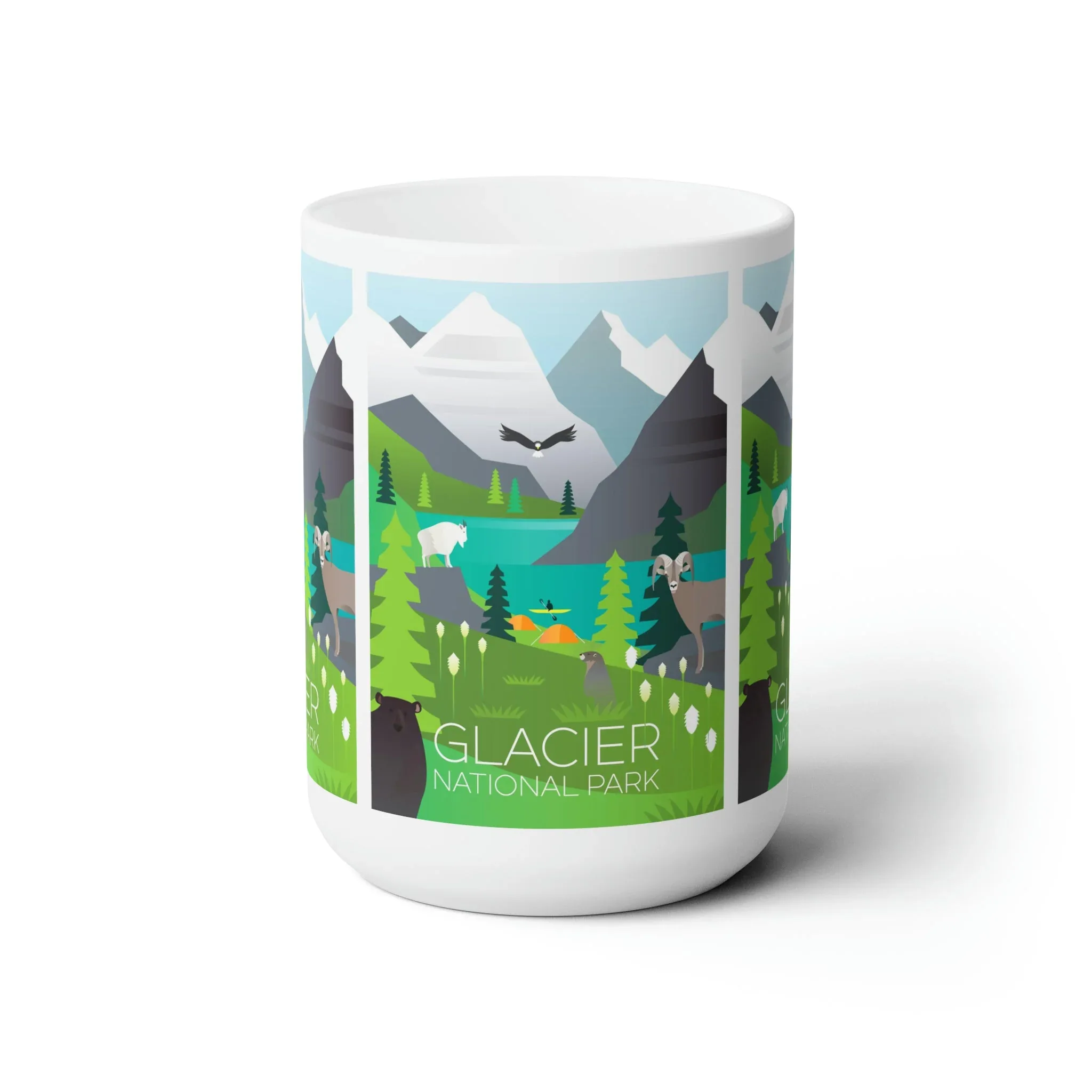 Glacier National Park Ceramic Mug 11oz or 15oz - Image 2