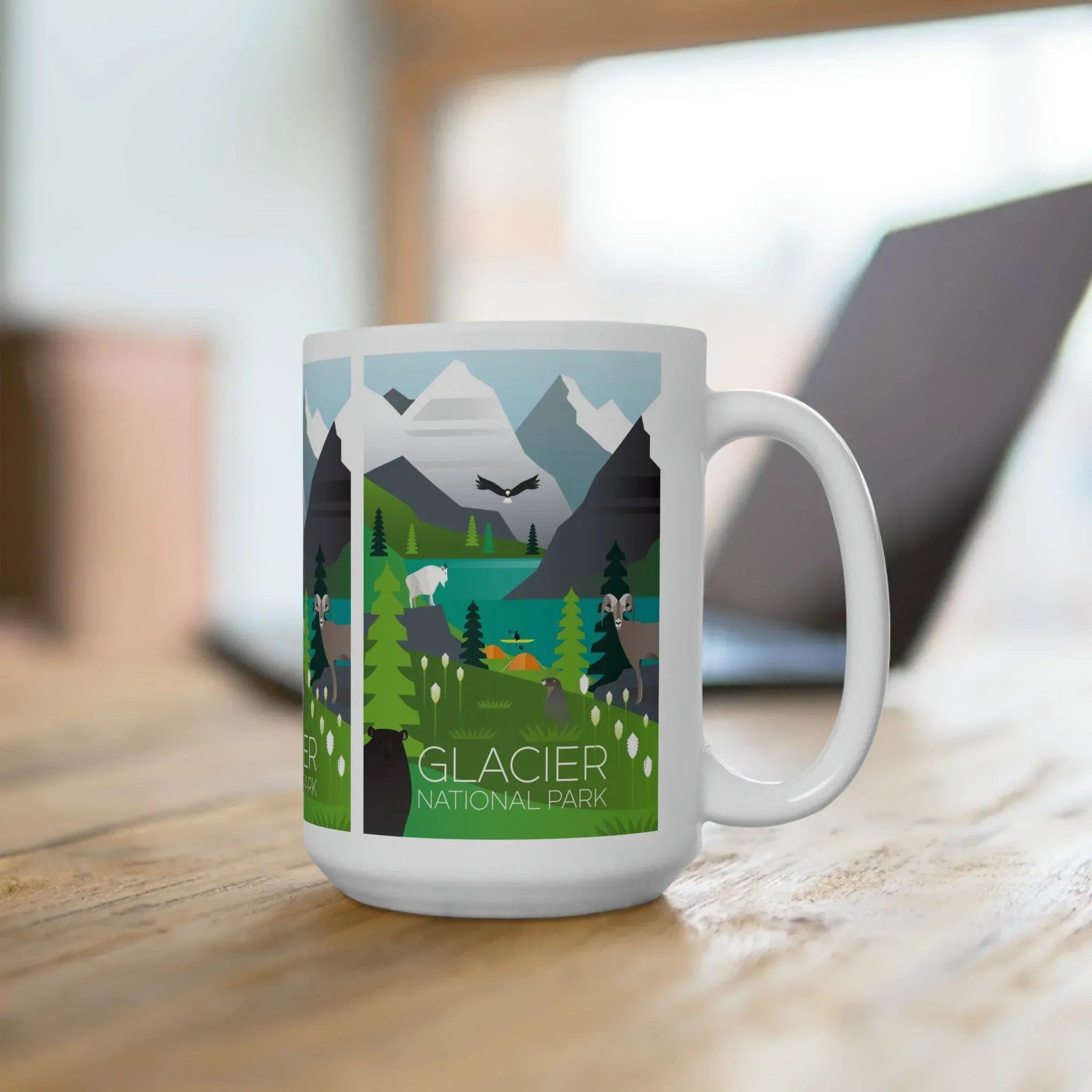 Glacier National Park Ceramic Mug 11oz or 15oz - Image 4