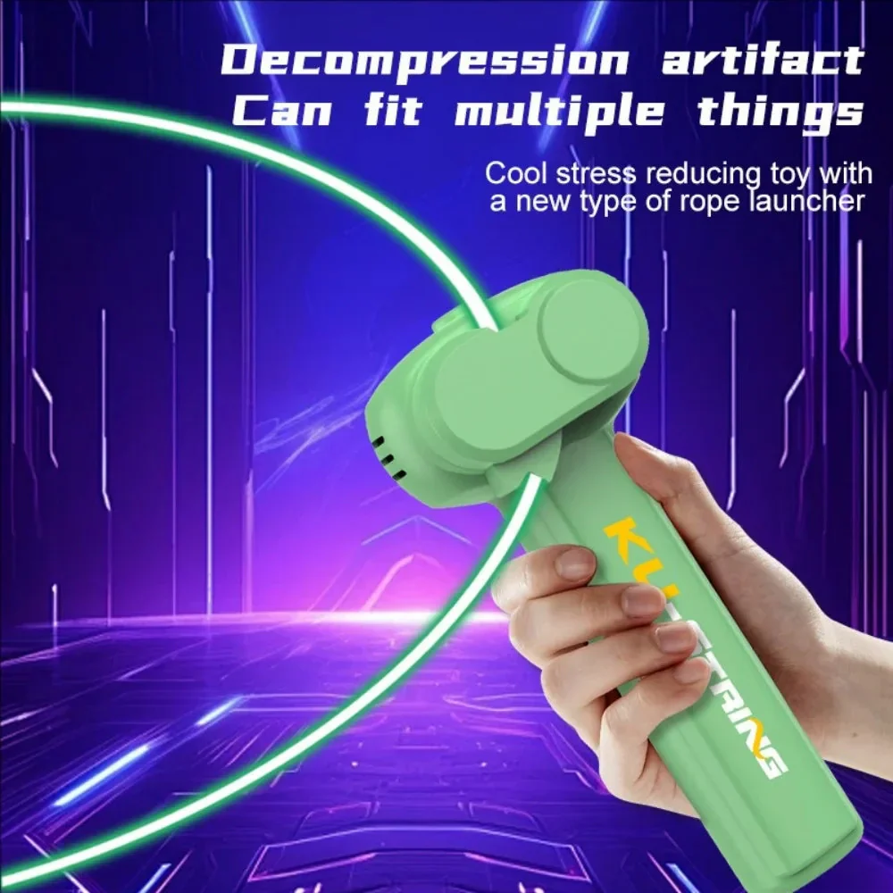Glow-in-the-dark fun electric rope thruster children's outdoor new exotic decompression toys Creative toys for cats and pets - Image 2